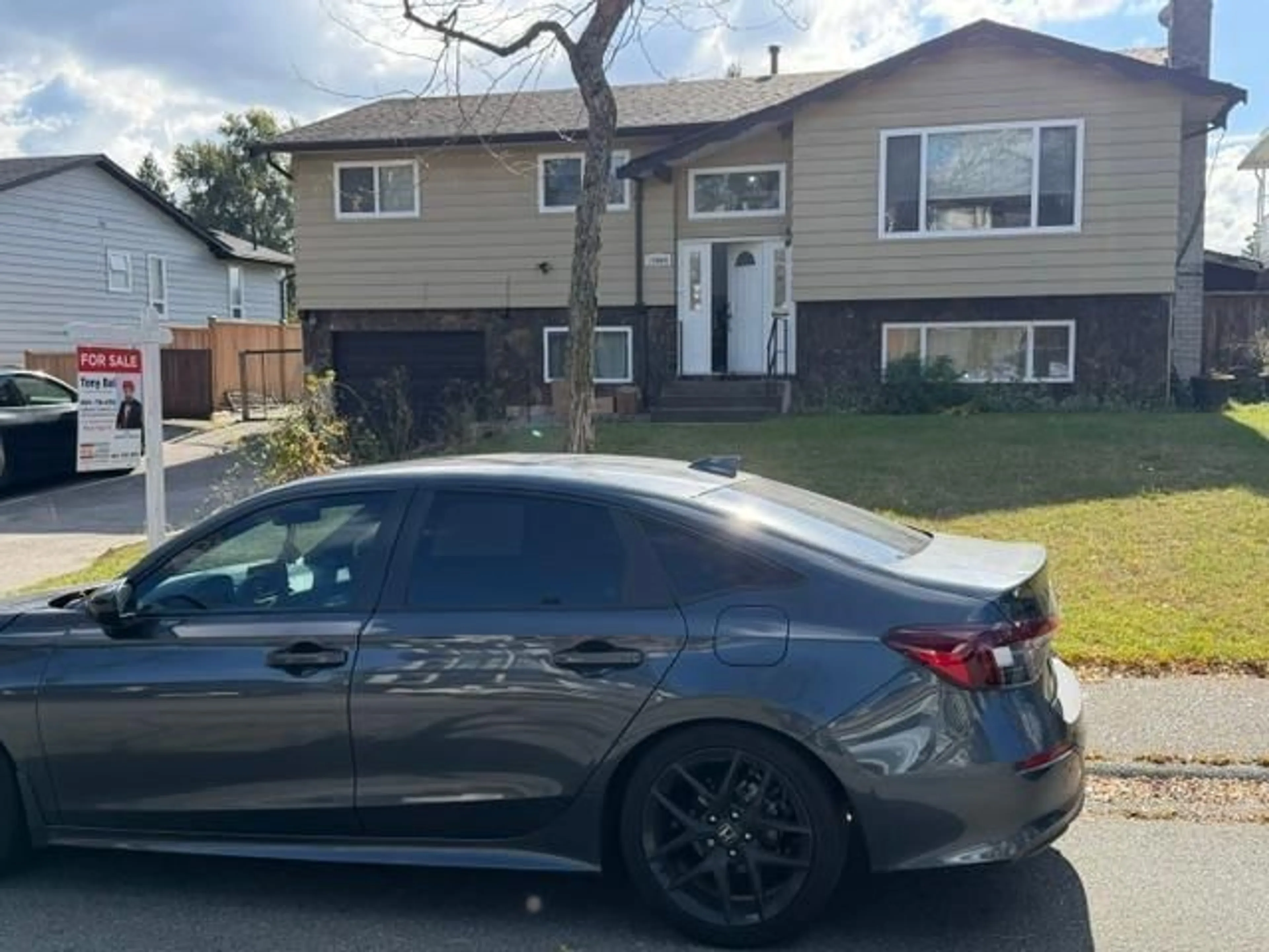 Home with vinyl exterior material, street for 13080 BALLOCH DRIVE, Surrey British Columbia V3V6Y3