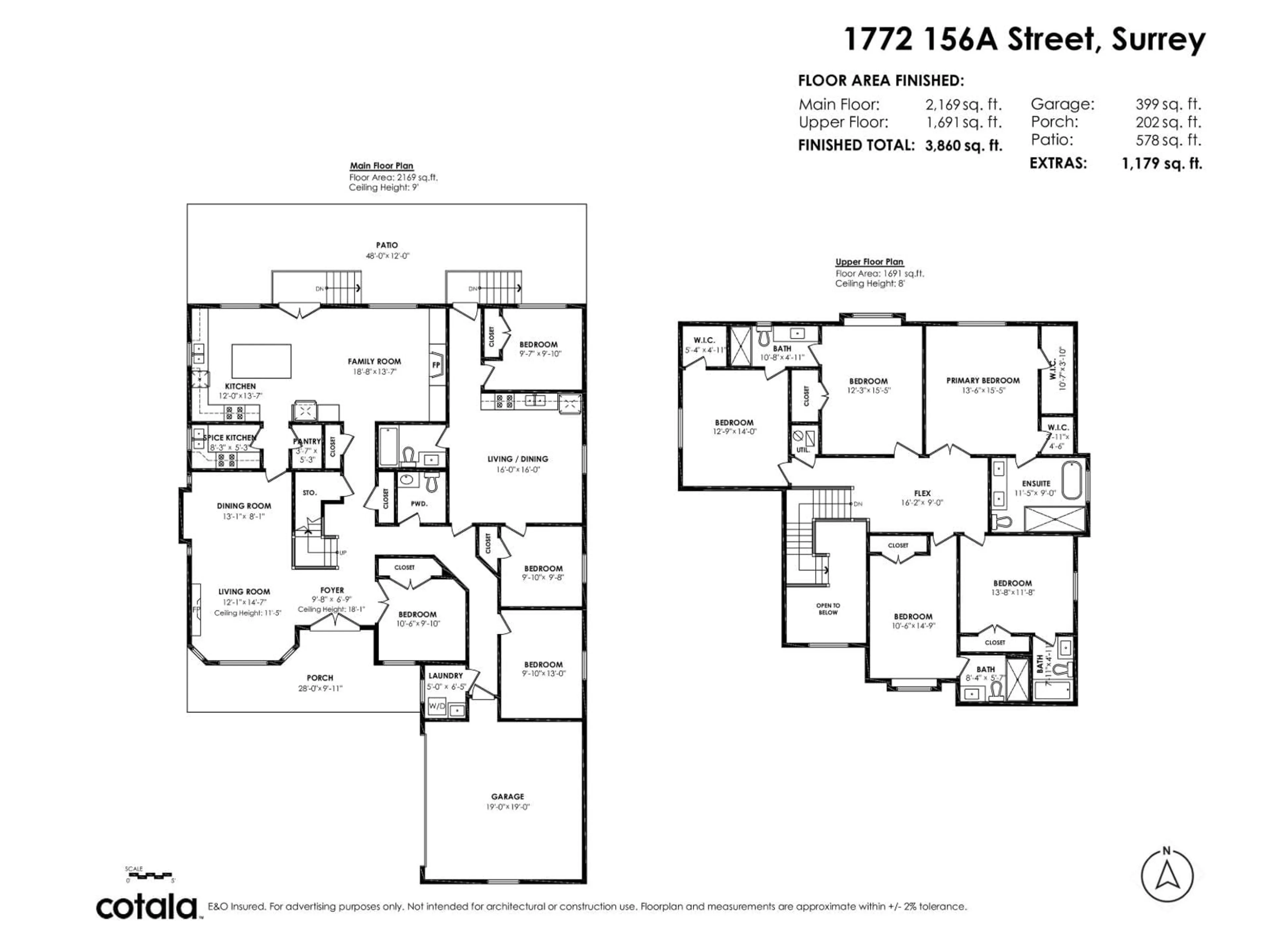Floor plan for 1772 156A STREET, Surrey British Columbia V4A4W1