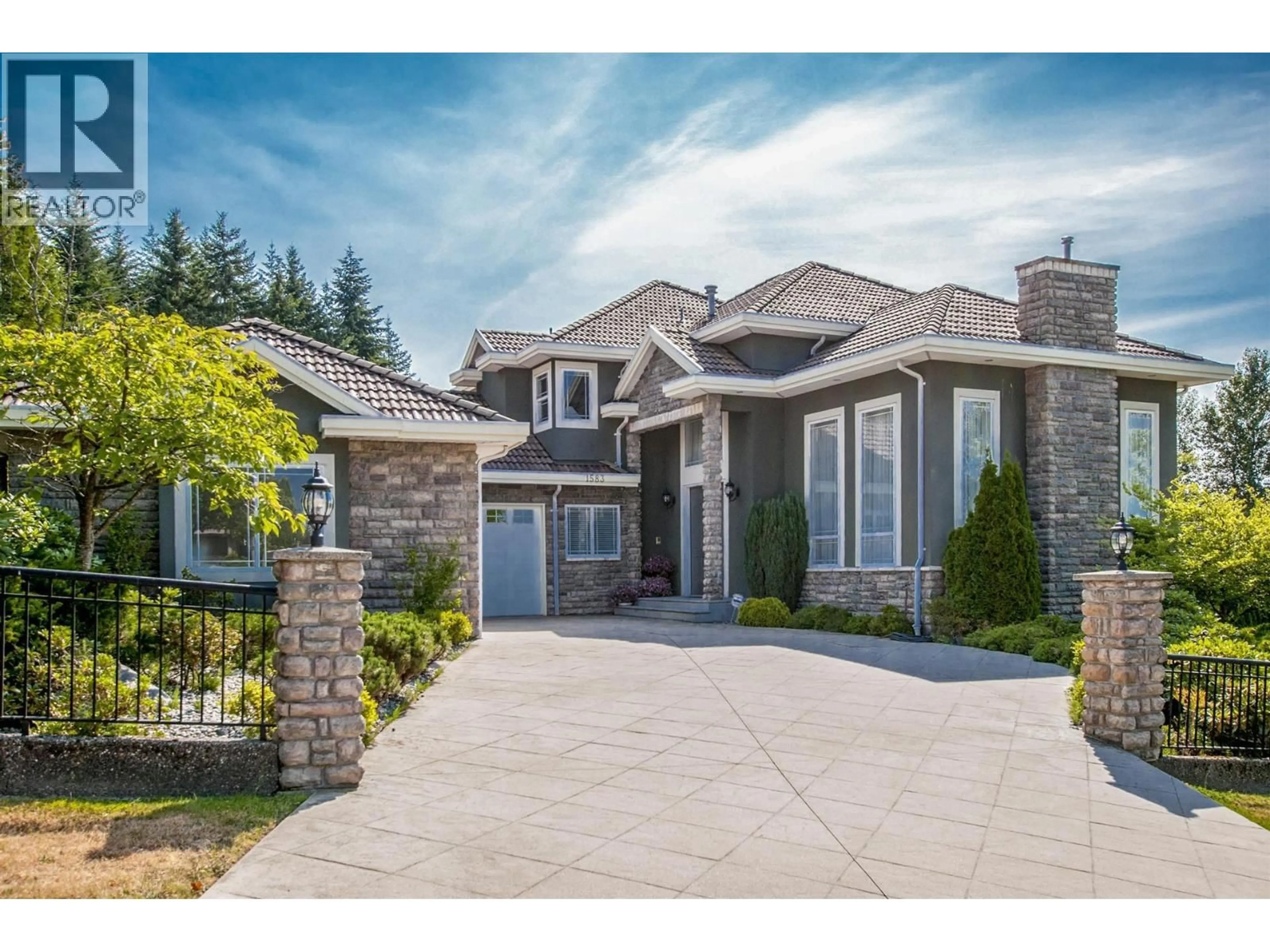 Home with brick exterior material, street for 1583 PARKWAY BOULEVARD, Coquitlam British Columbia V3E3M6