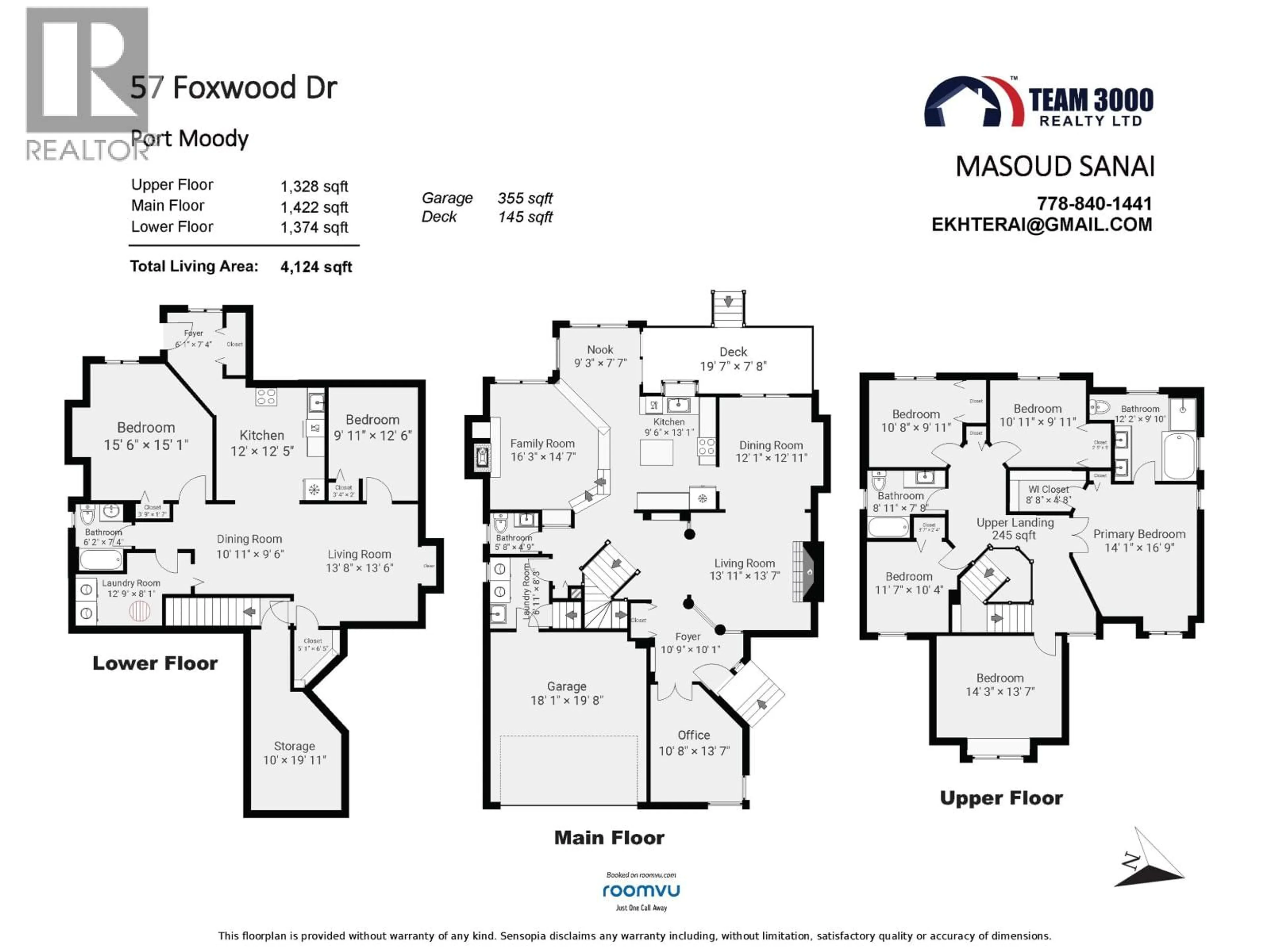 Floor plan for 57 FOXWOOD DRIVE, Port Moody British Columbia V3H4X2