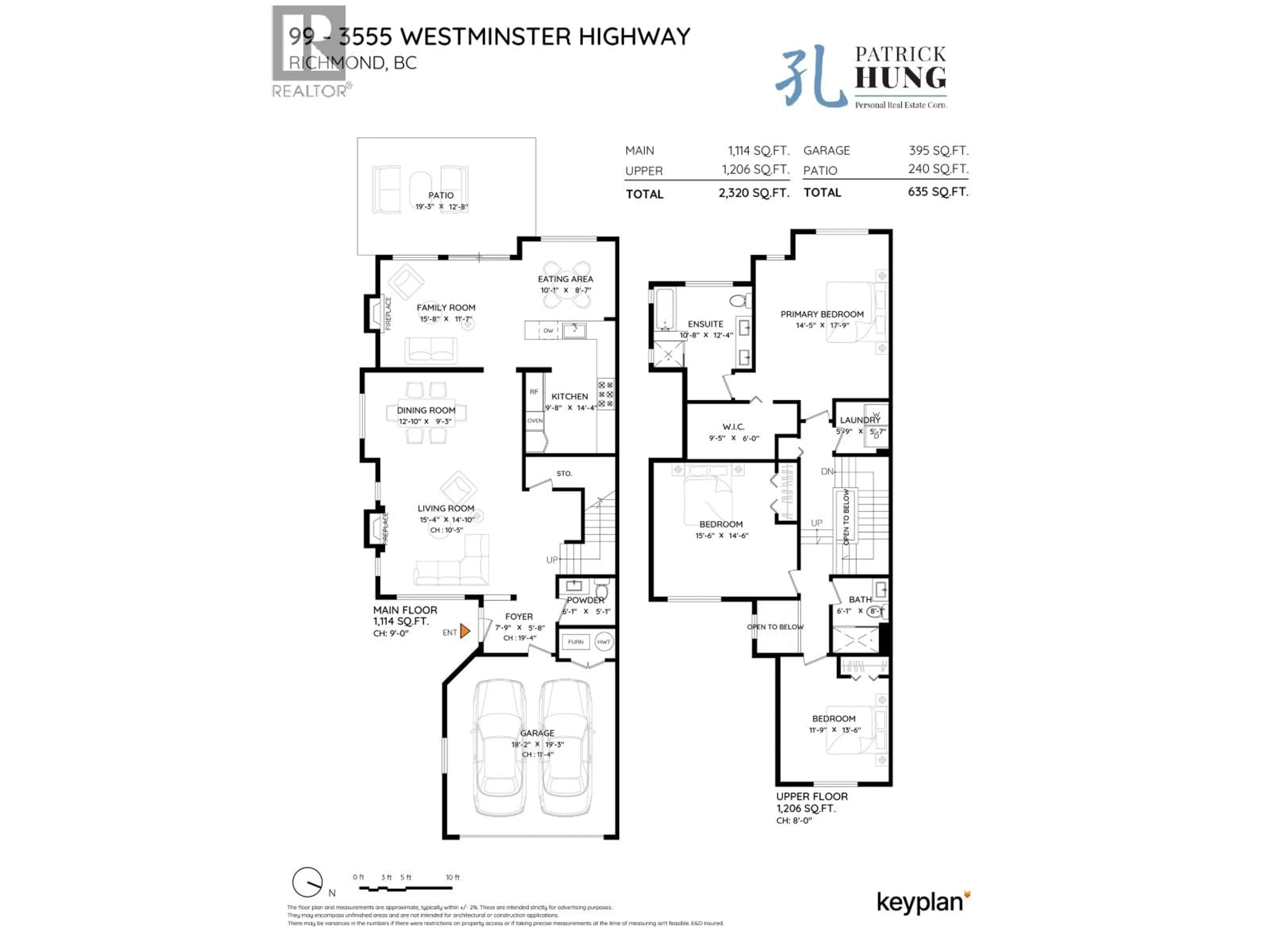 Floor plan for 99 - 3555 WESTMINSTER HIGHWAY, Richmond British Columbia V7C5P6