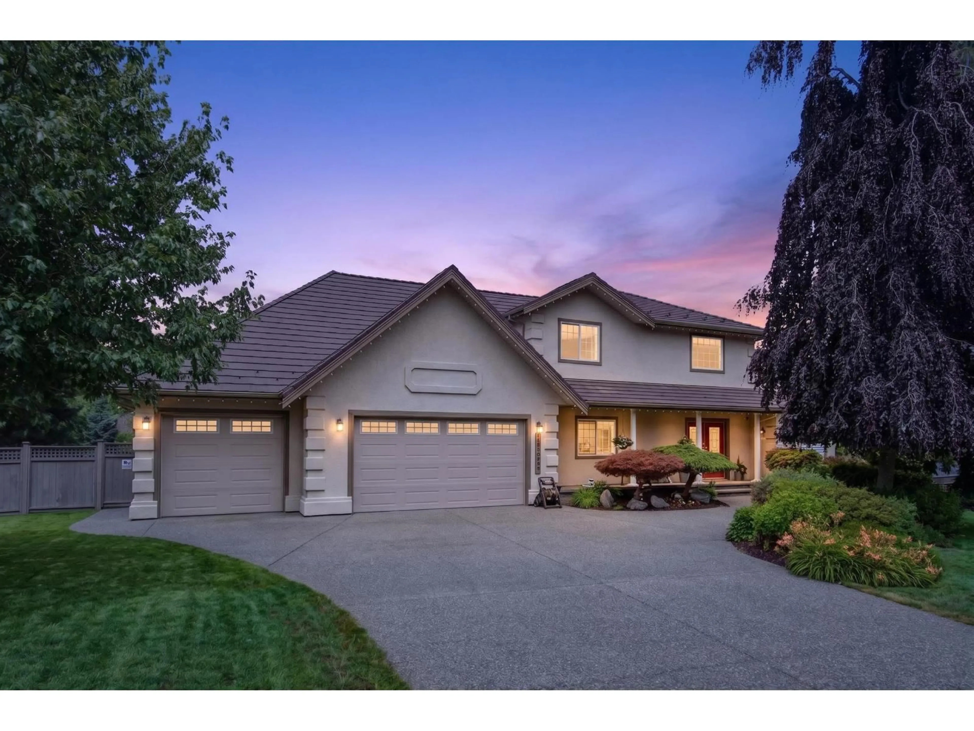 Home with vinyl exterior material, street for 18055 98 AVENUE, Surrey British Columbia V4N4V5