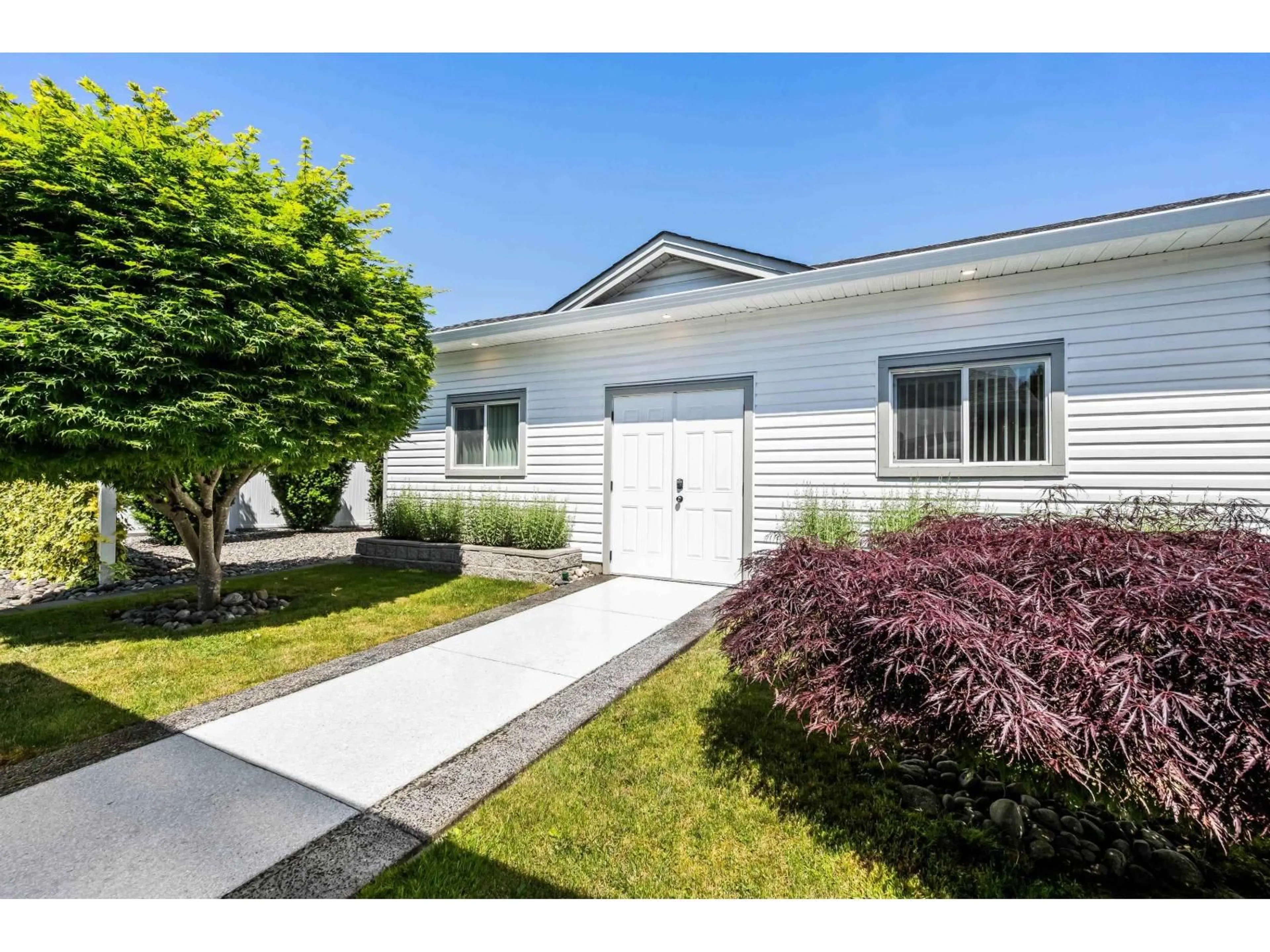 Home with vinyl exterior material, street for 46677 RAMONA DRIVE, Chilliwack British Columbia V2P7W6