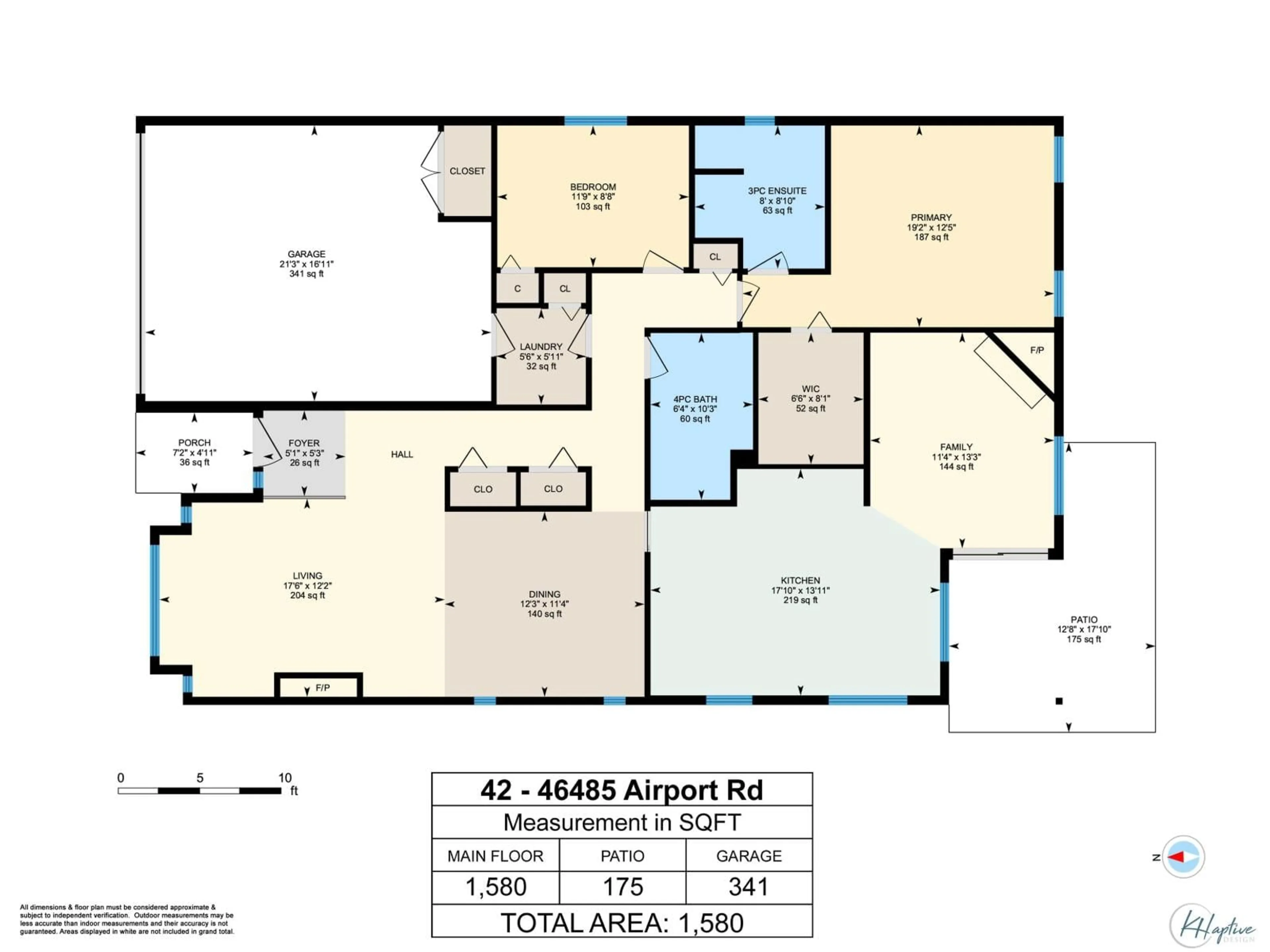 Floor plan for 42 - 46485 AIRPORT ROAD, Chilliwack British Columbia V2P7Y1