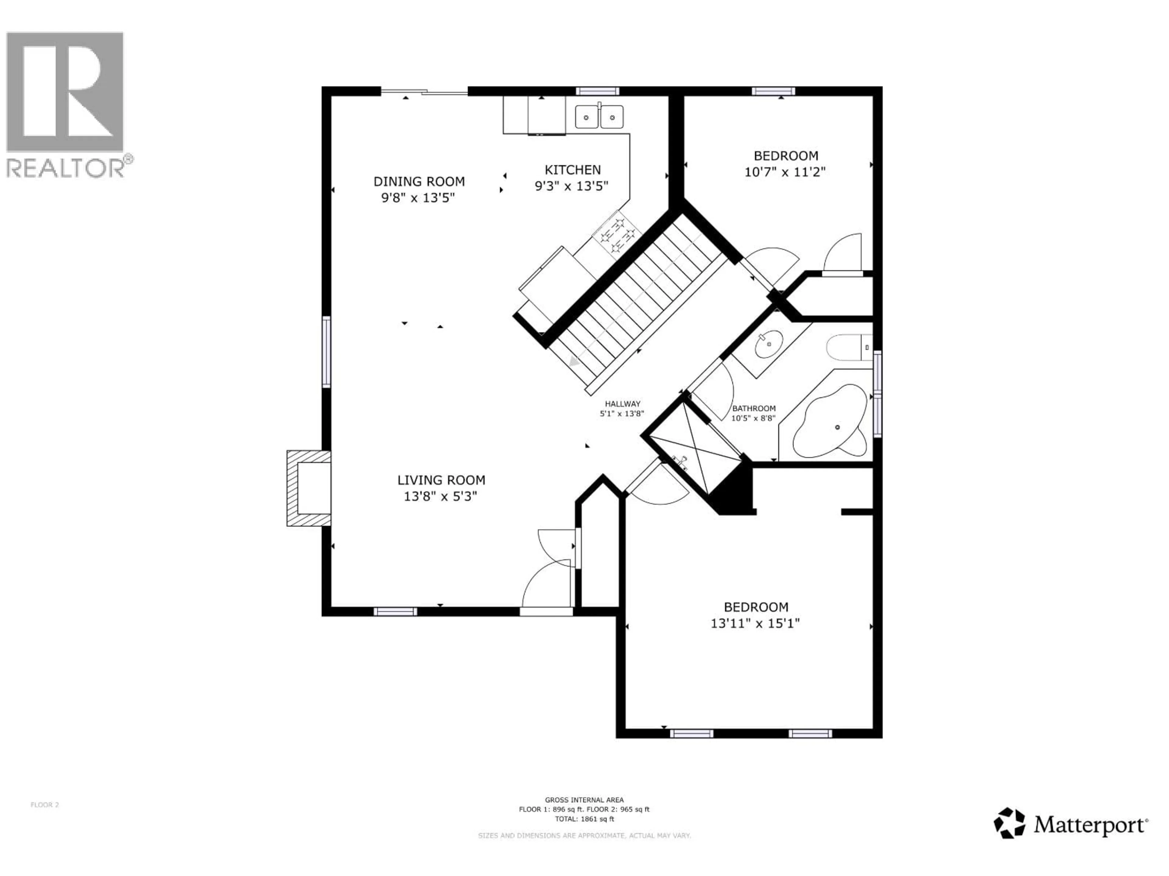 Floor plan for 11328 86A STREET, Fort St. John British Columbia V1J0G2