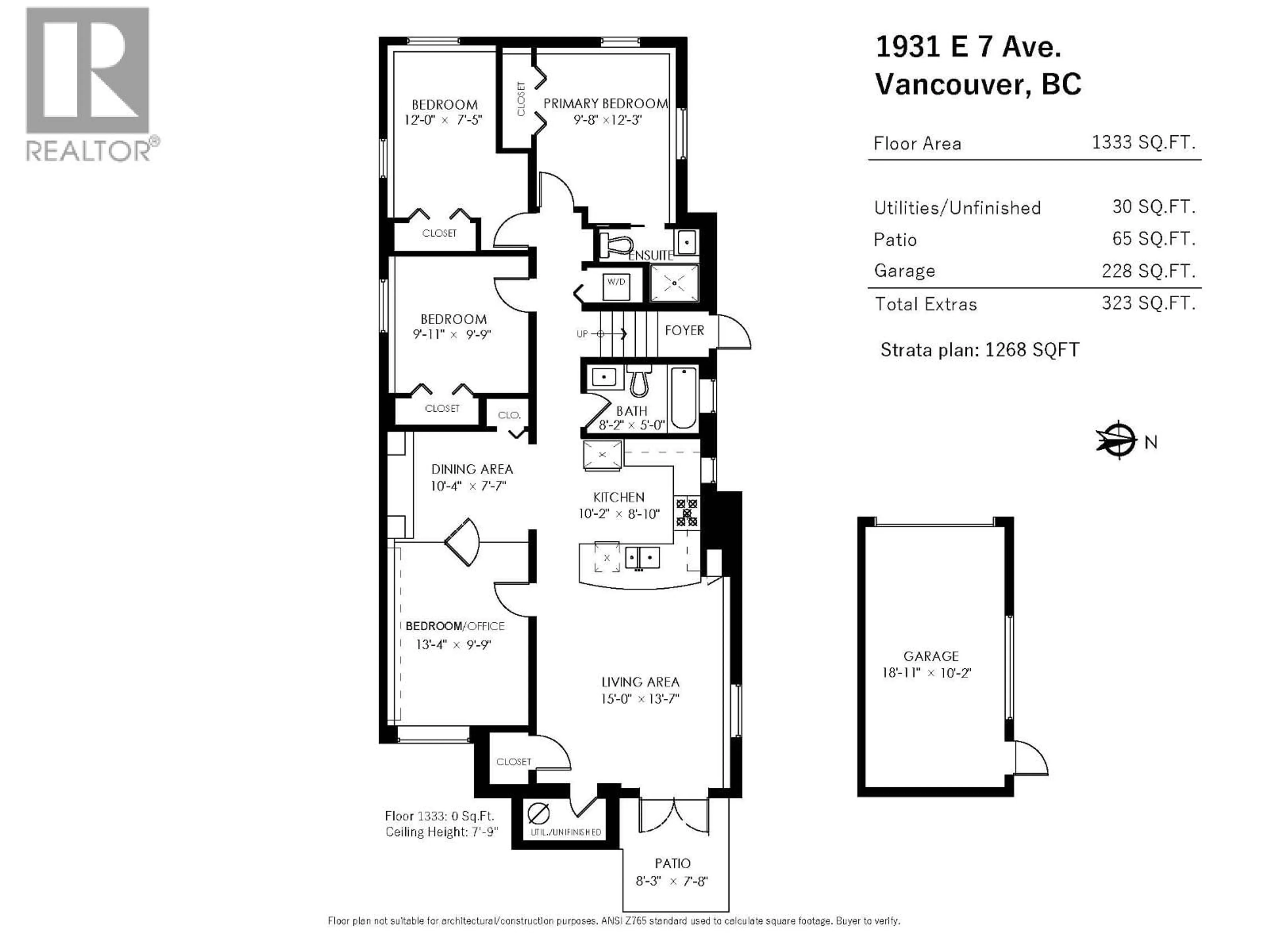 Floor plan for 1931 7TH AVENUE, Vancouver British Columbia V5N1S3