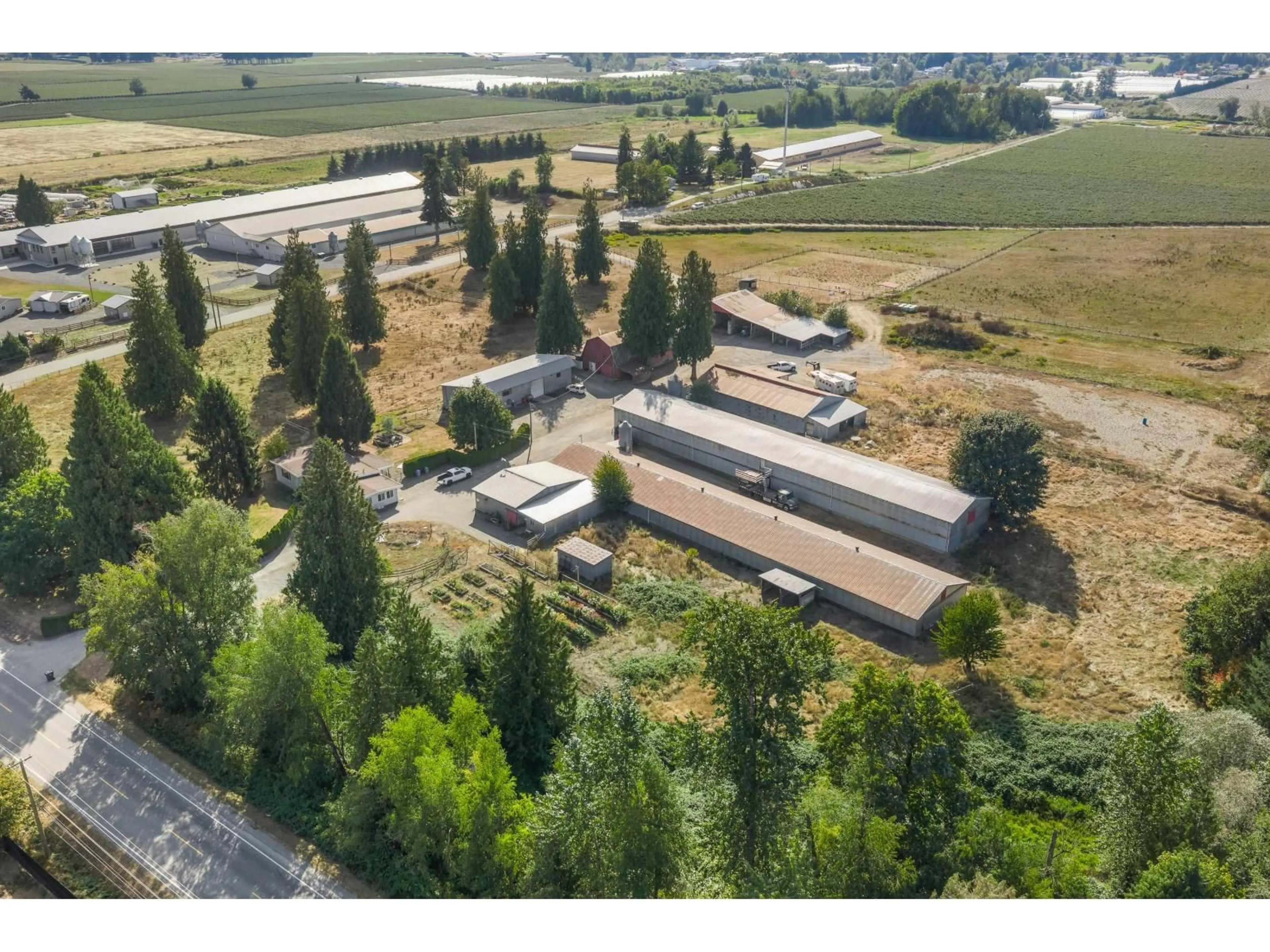 A pic from outside/outdoor area/front of a property/back of a property/a pic from drone, mountain view for 2481 LEFEUVRE ROAD, Abbotsford British Columbia V4X1E3