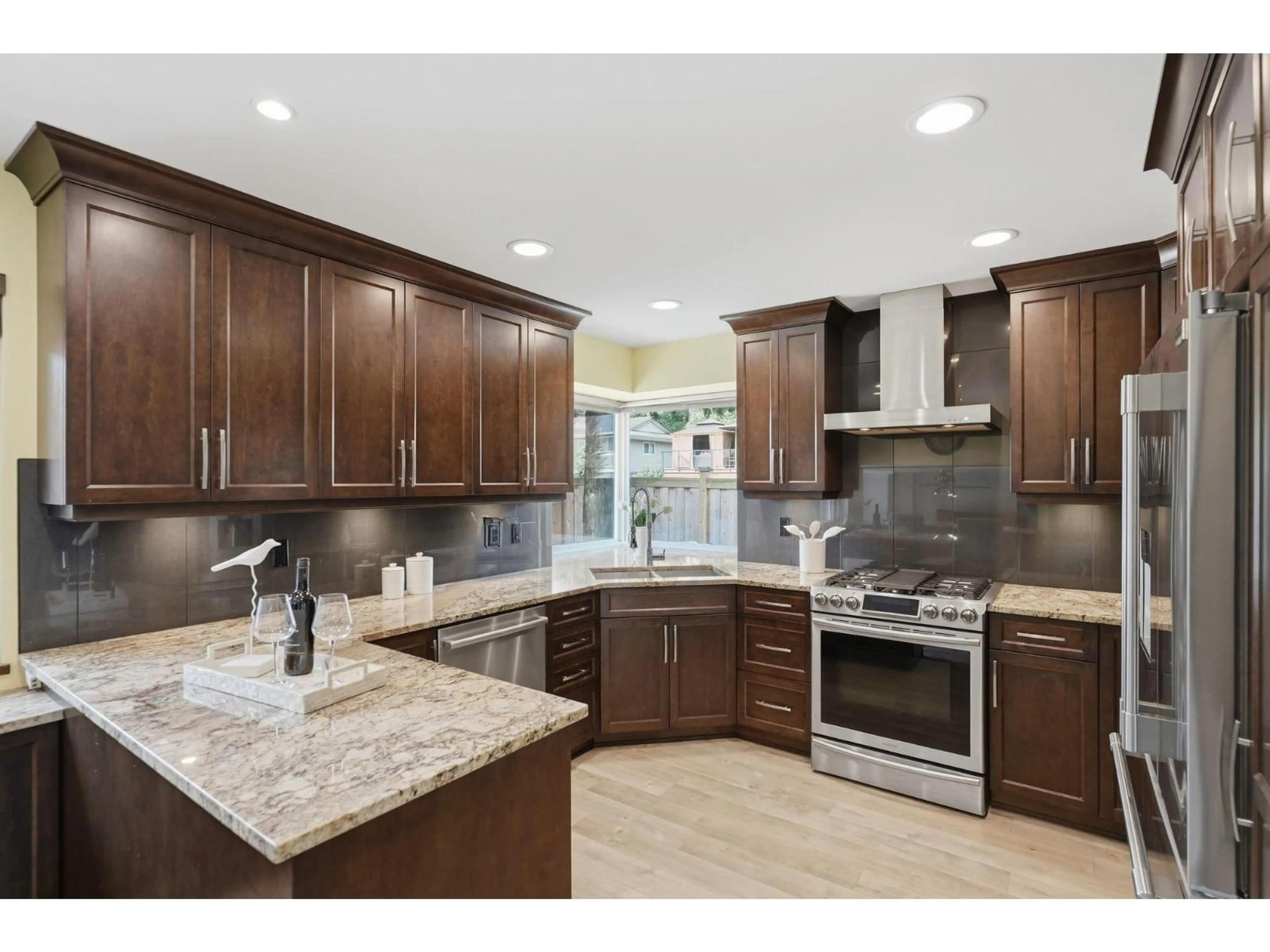 Open concept kitchen, ceramic/tile floor for 7797 STAMFORD PLACE, Delta British Columbia V4C7T5