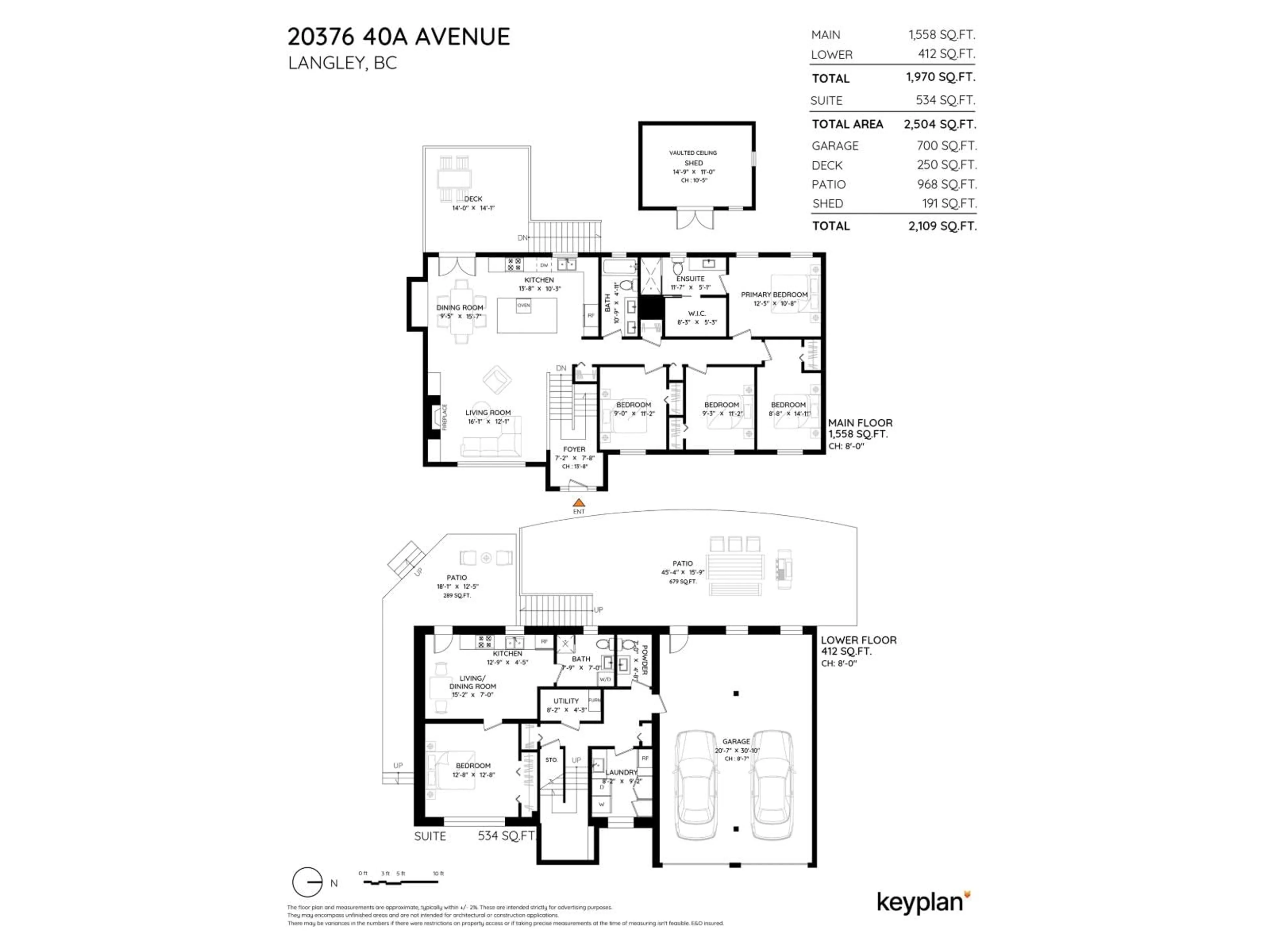 Floor plan for 20376 40A AVENUE, Langley British Columbia V3A2Y8