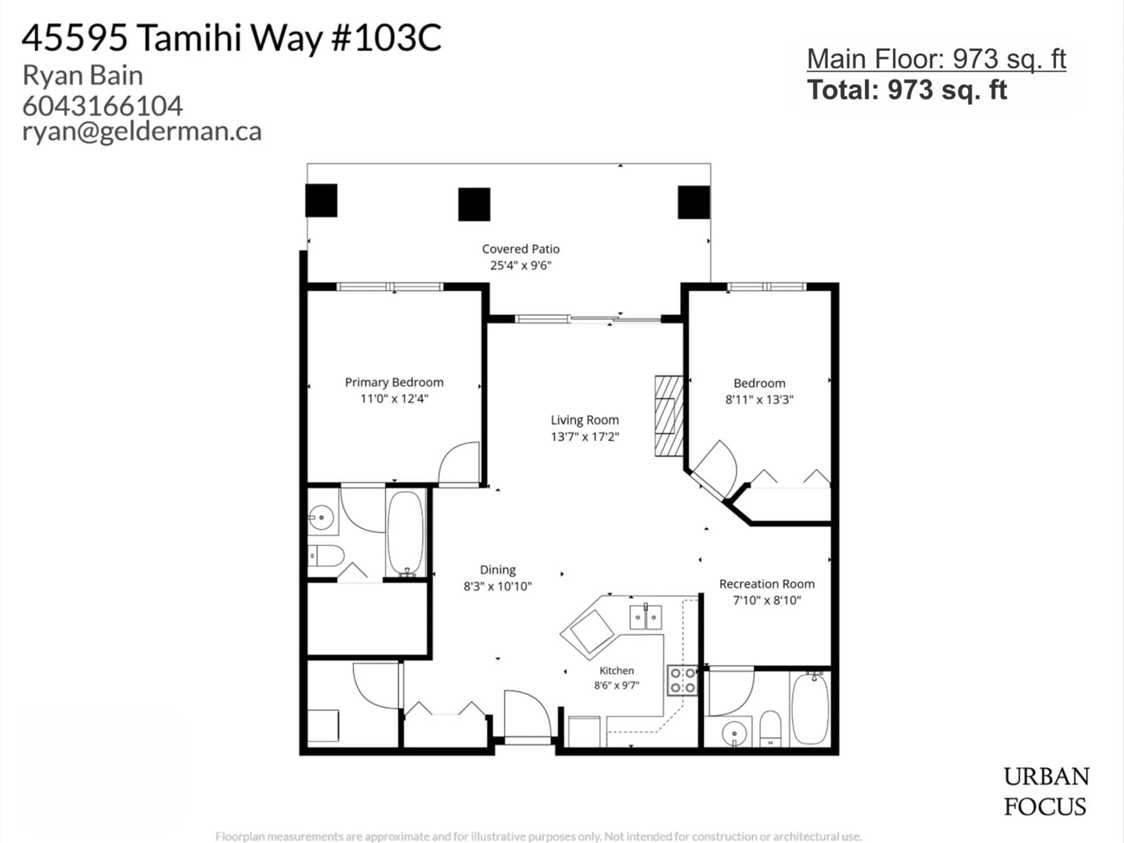 Floor plan for 103C - 45595 TAMIHI WAY, Chilliwack British Columbia V2R0G3