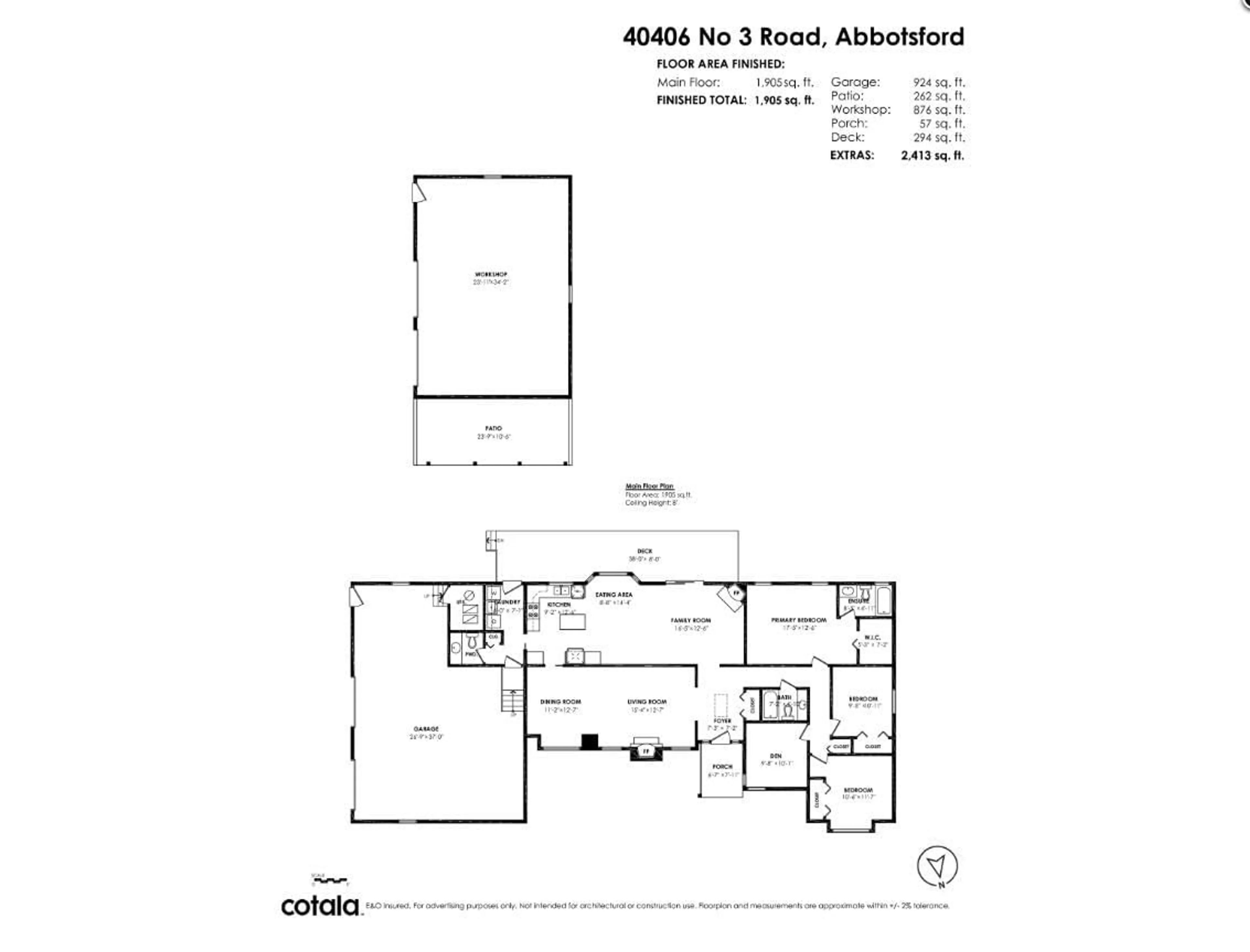 Floor plan for 40406 NO. 3 ROAD, Abbotsford British Columbia V3G2R6