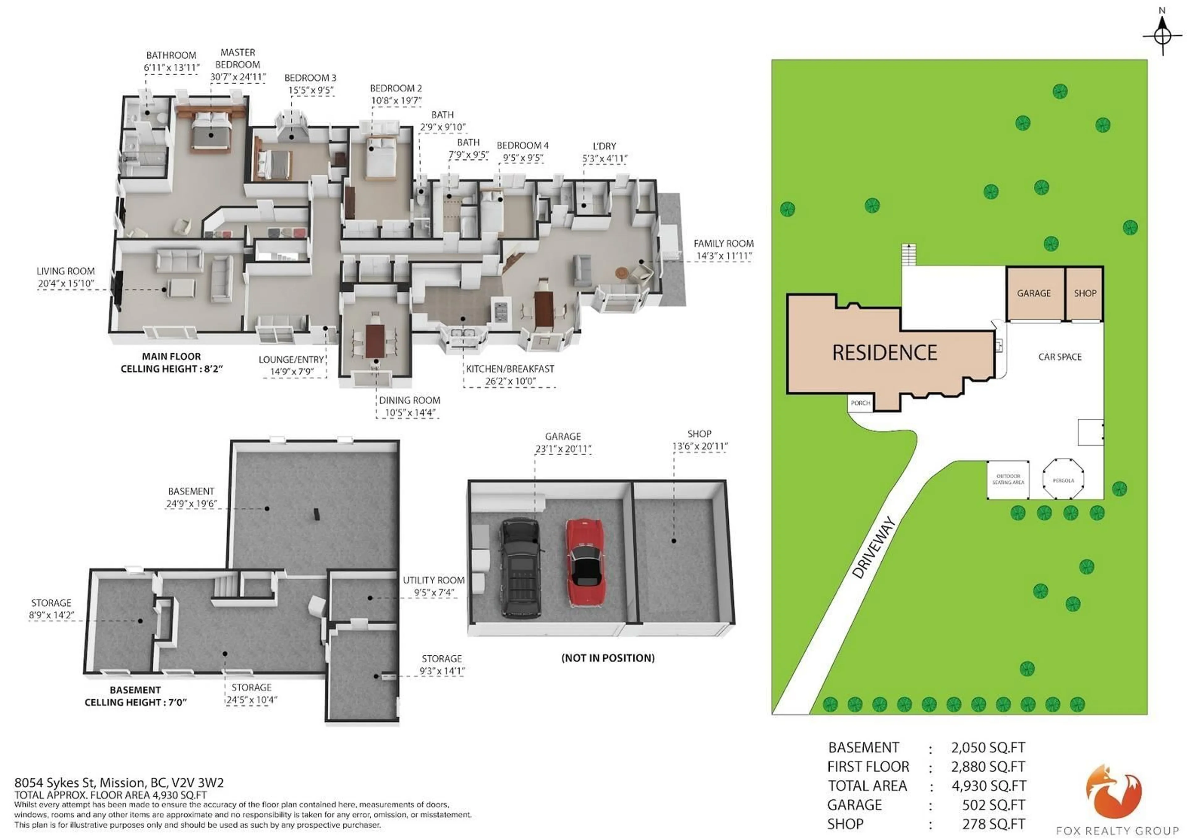 Floor plan for 8054 SYKES STREET, Mission British Columbia V2V3W2