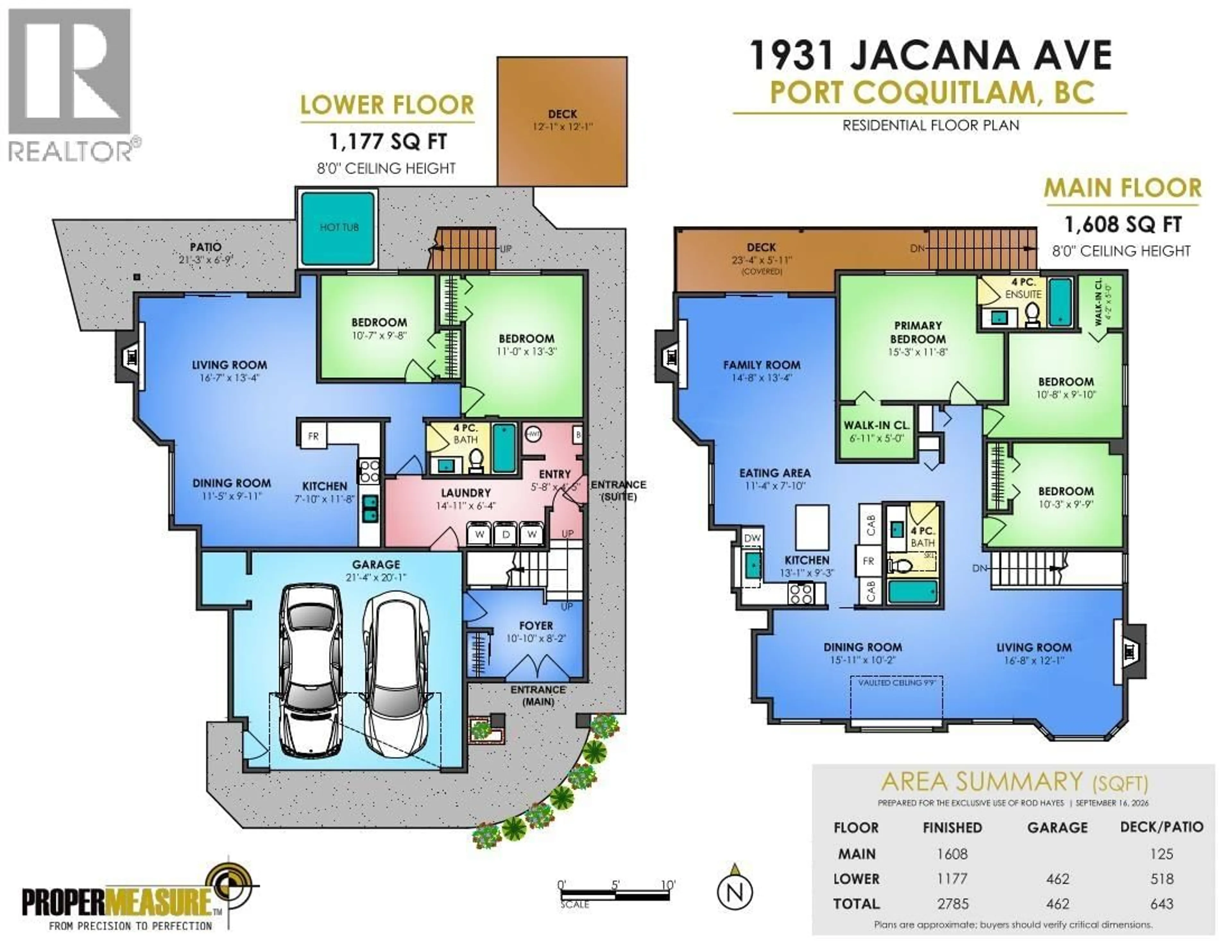Floor plan for 1931 JACANA AVENUE, Port Coquitlam British Columbia V3C5Y4