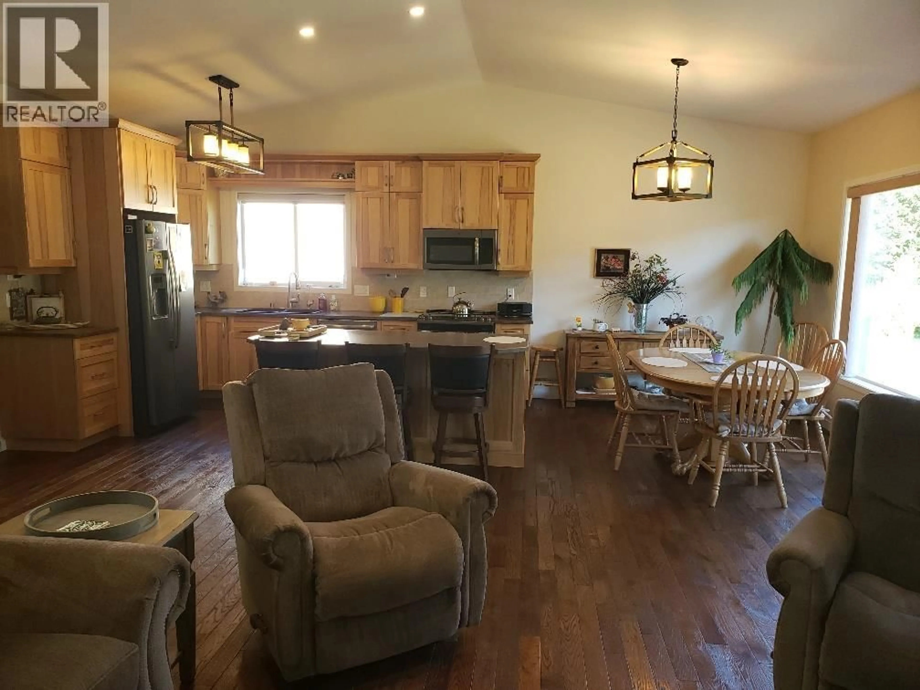 Open concept kitchen, wood/laminate floor for 3904 CORY DRIVE, Terrace British Columbia V8G0J4