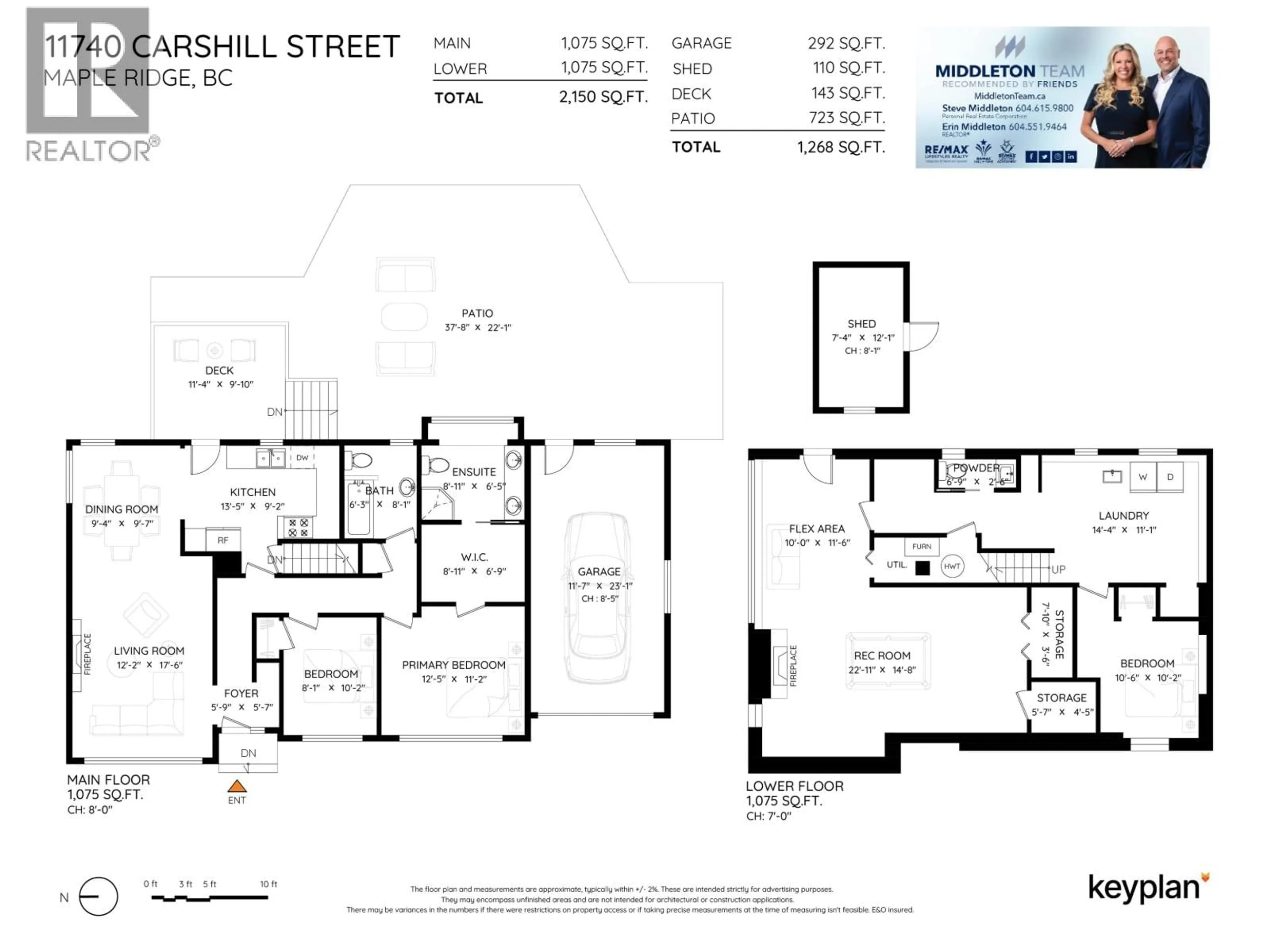 Floor plan for 11740 CARSHILL STREET, Maple Ridge British Columbia V2X5P2