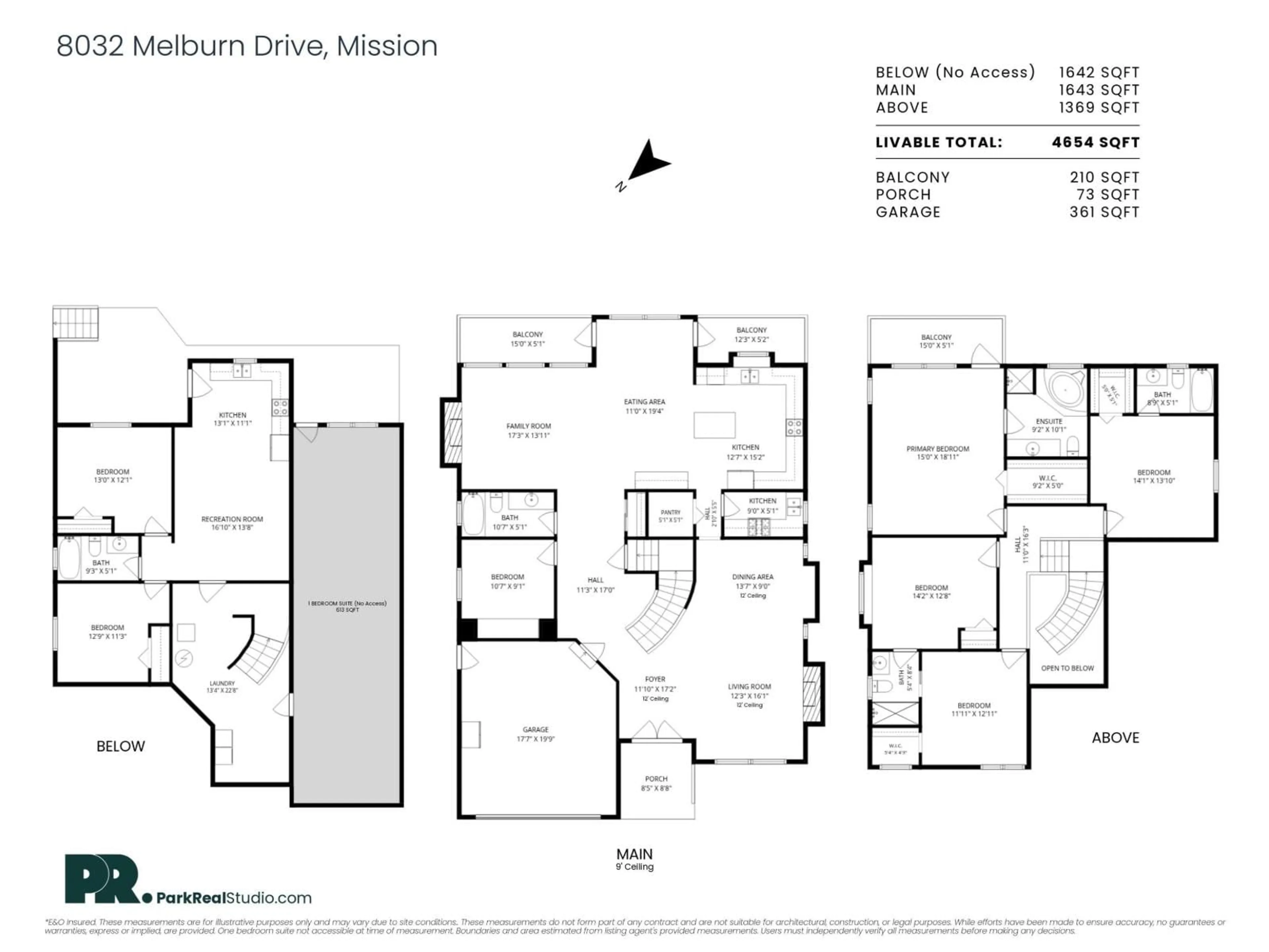 Floor plan for 8032 MELBURN DRIVE, Mission British Columbia V2V2B6