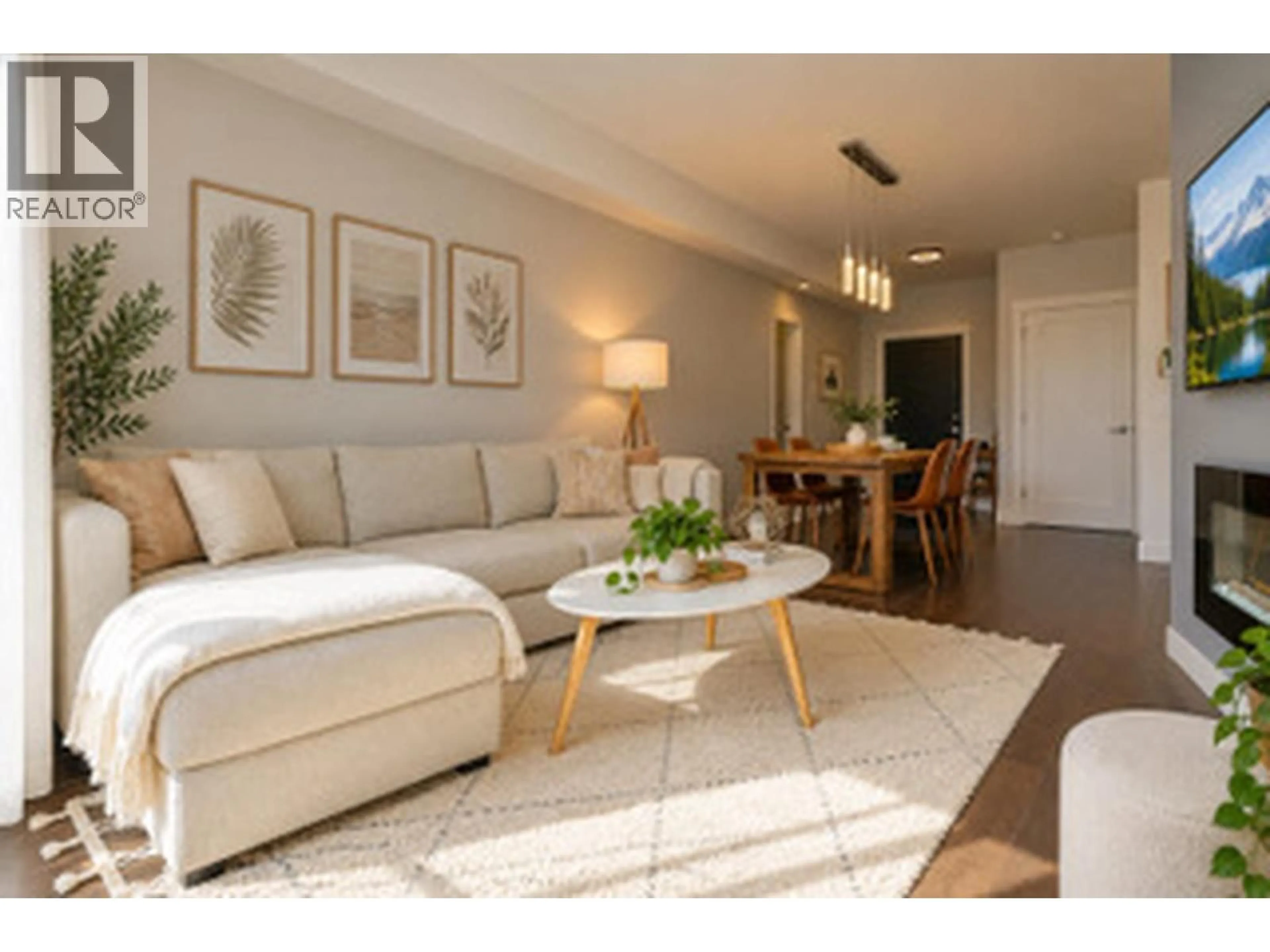Living room with furniture, wood/laminate floor for 105 - 827 RODERICK AVENUE, Coquitlam British Columbia V3K0E3