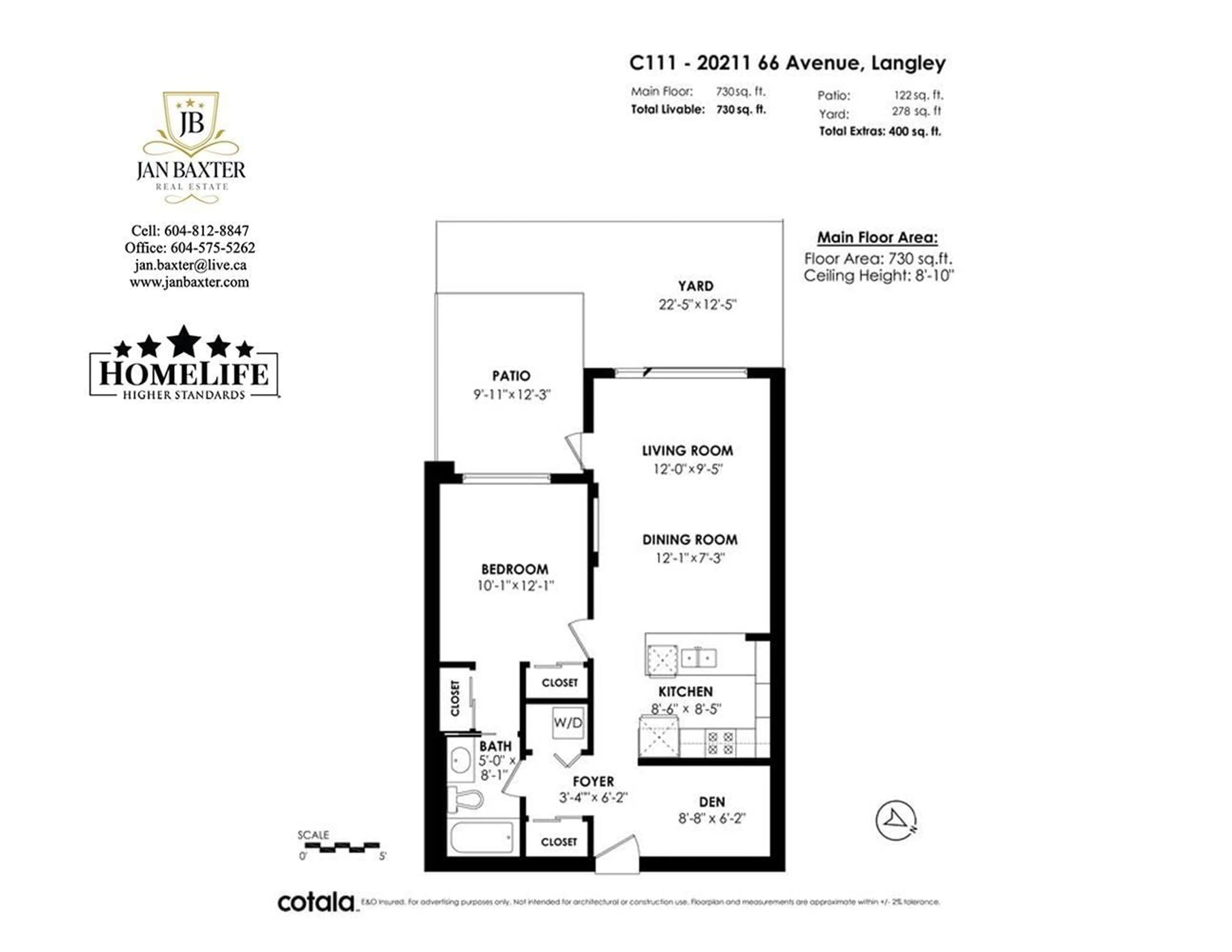 Floor plan for C111 - 20211 66 AVENUE, Langley British Columbia V2Y0L4