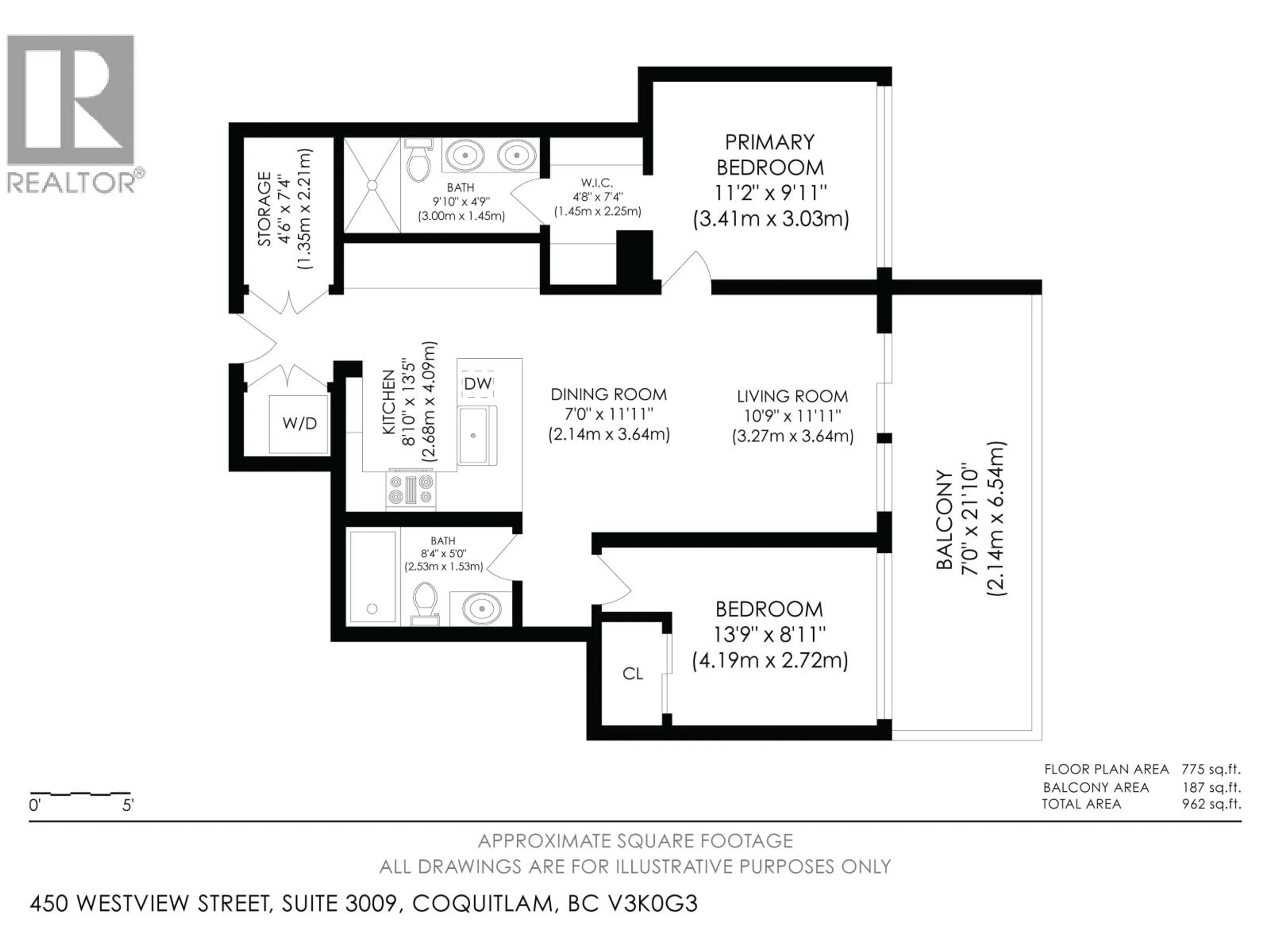 Floor plan for 3009 - 450 WESTVIEW STREET, Coquitlam British Columbia V3K0G3