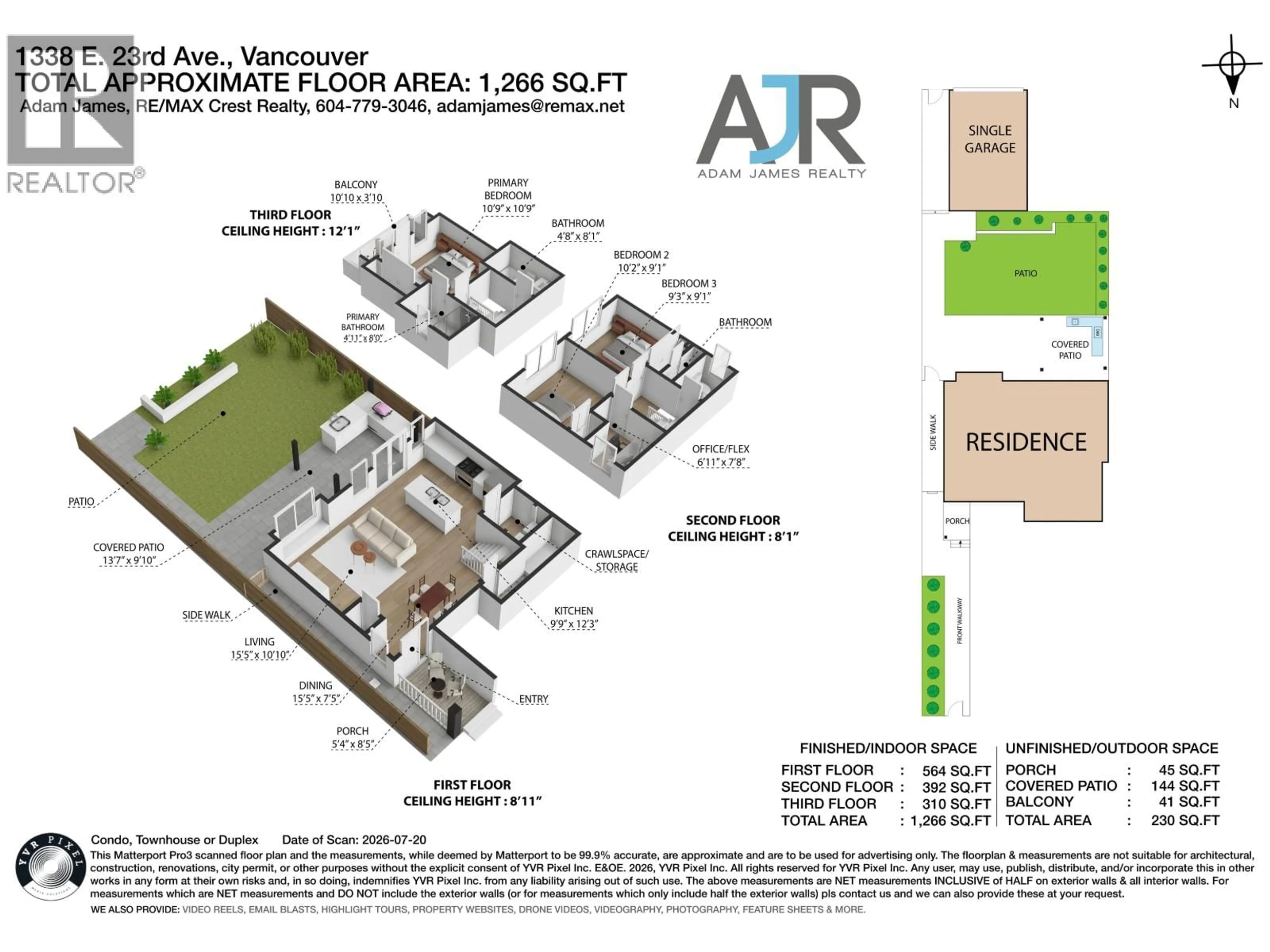 Floor plan for 1338 23RD AVENUE, Vancouver British Columbia V5V1Z2