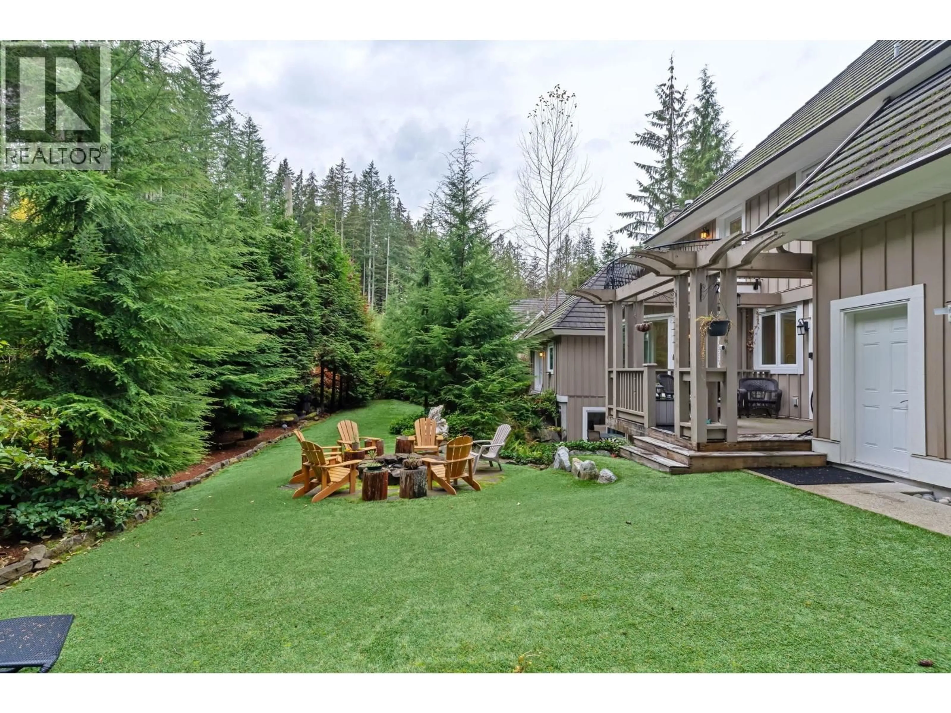Patio, forest/trees view for 320 FORESTVIEW LANE, Anmore British Columbia V3H0A3