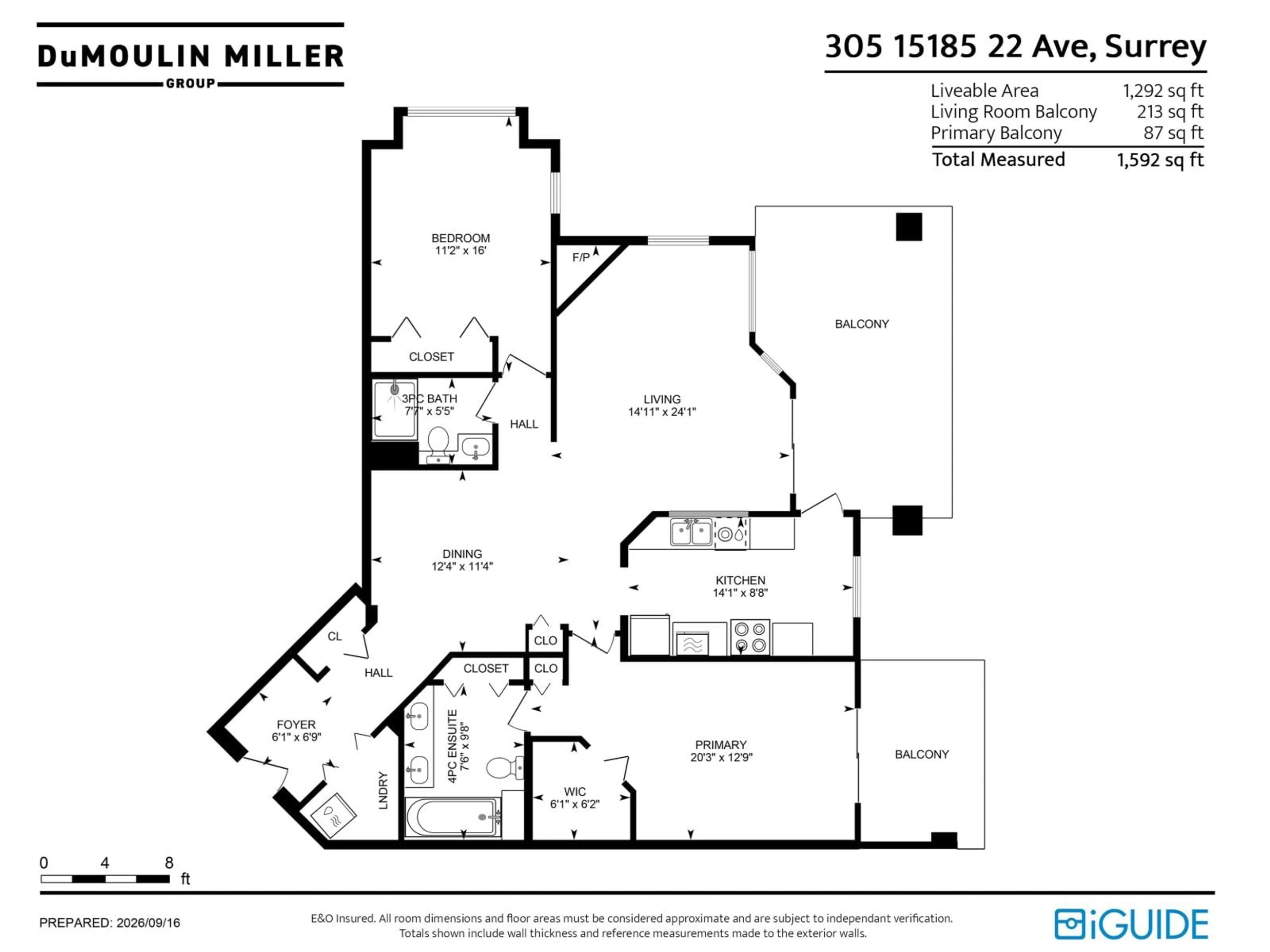 Floor plan for 305 - 15185 22ND AVENUE, Surrey British Columbia V4A9T4