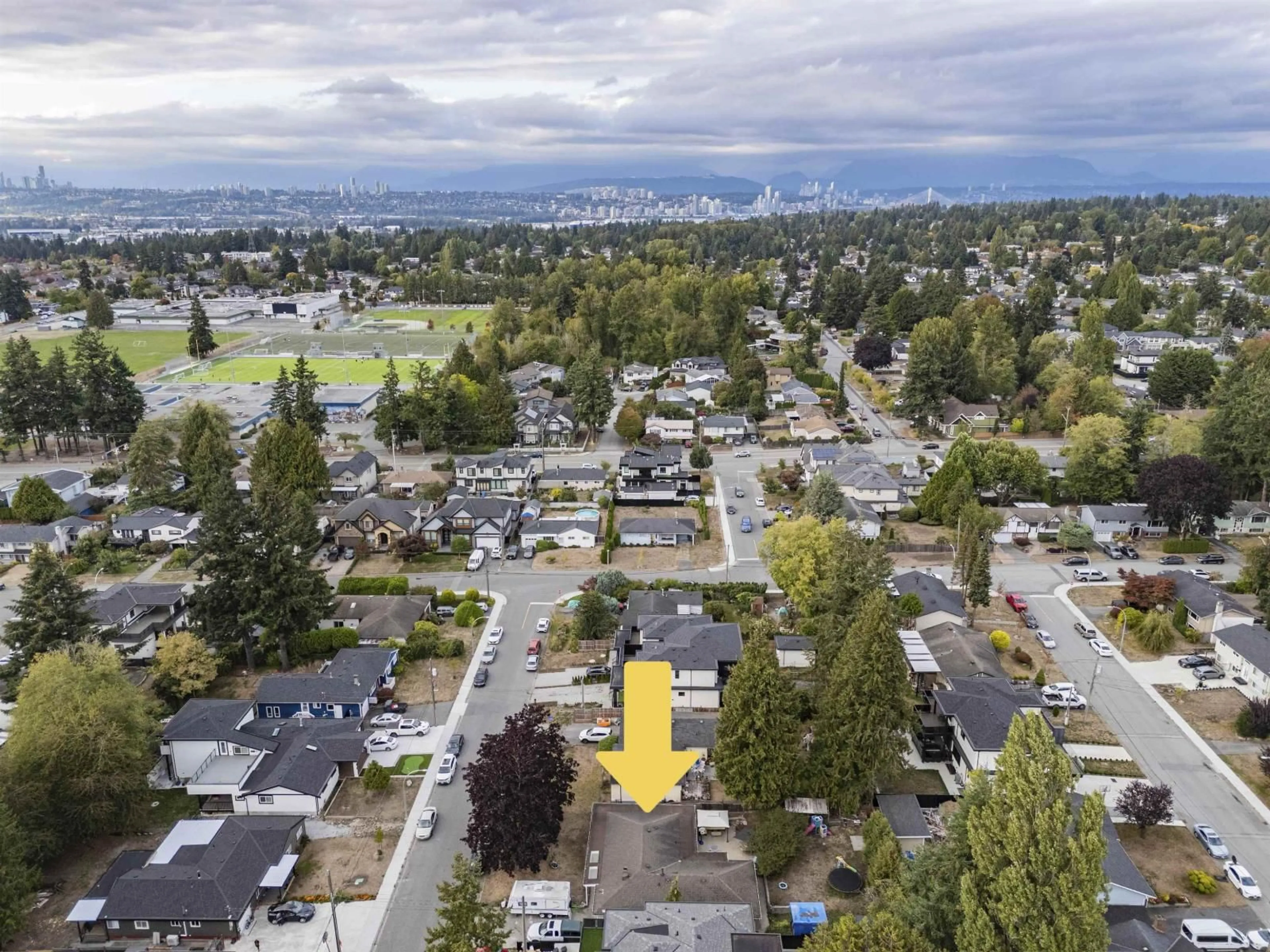 A pic from outside/outdoor area/front of a property/back of a property/a pic from drone, mountain view for 7920 110 STREET, Delta British Columbia V4C4H5