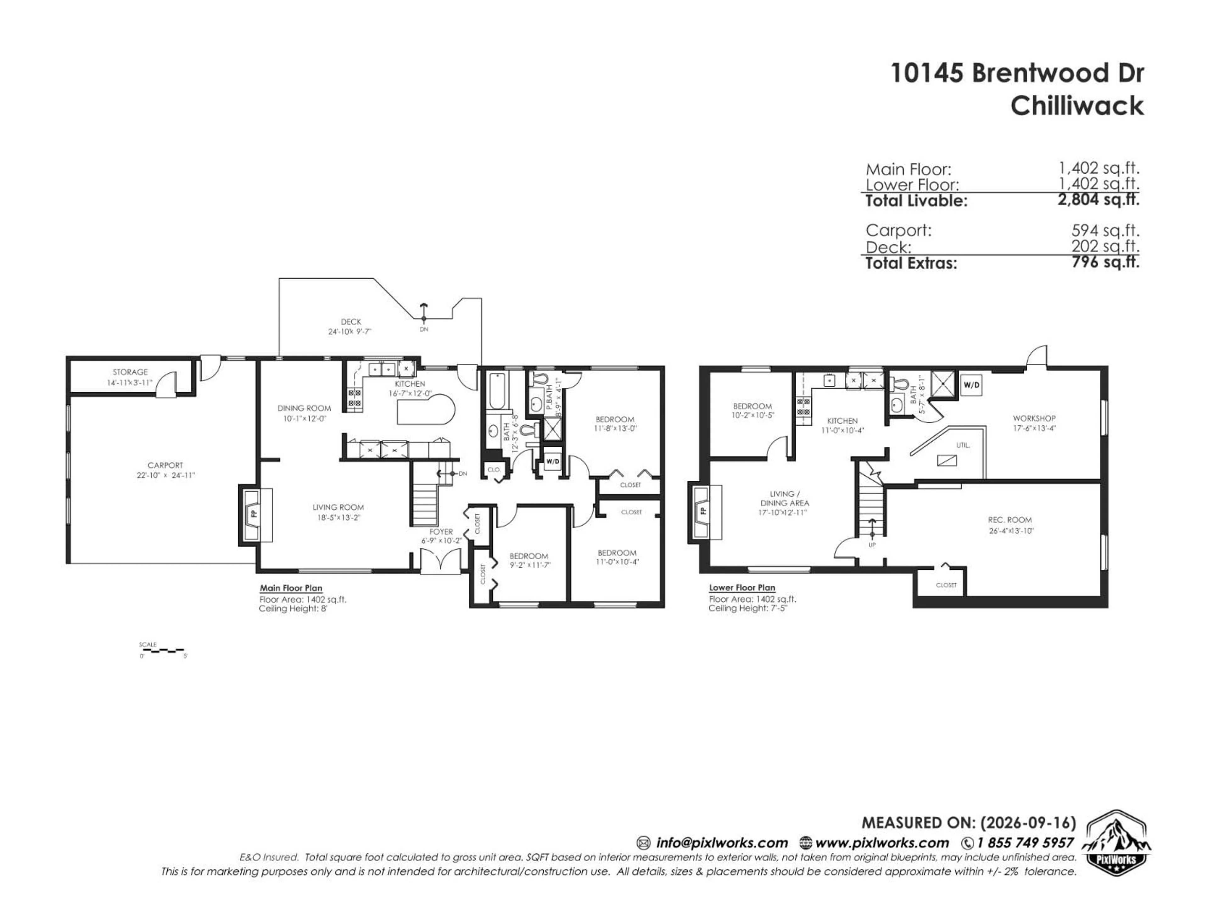 Floor plan for 10145 BRENTWOOD DRIVE, Chilliwack British Columbia V2P6G5