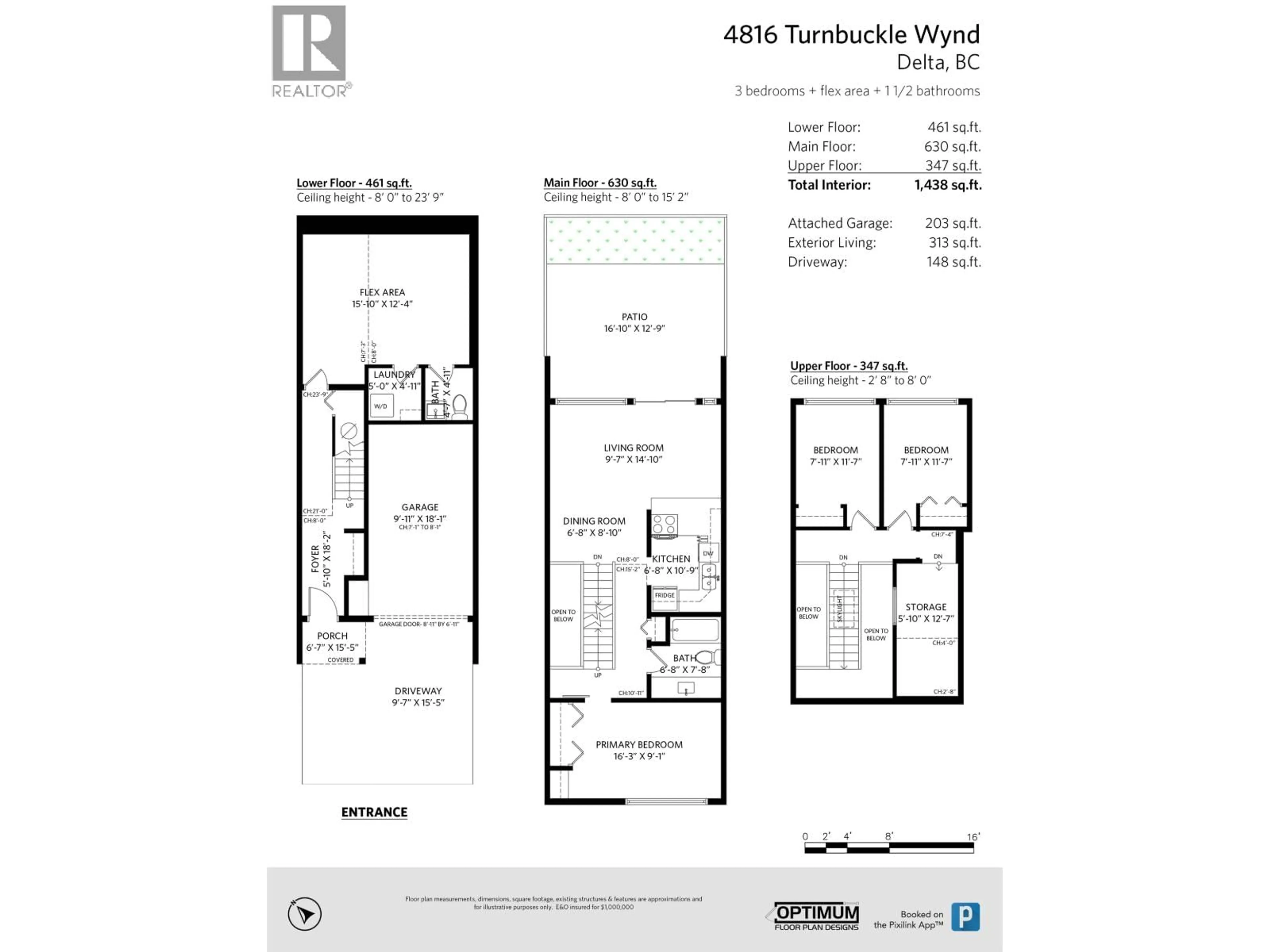 Floor plan for 4816 TURNBUCKLE WYND, Delta British Columbia V4K4A6
