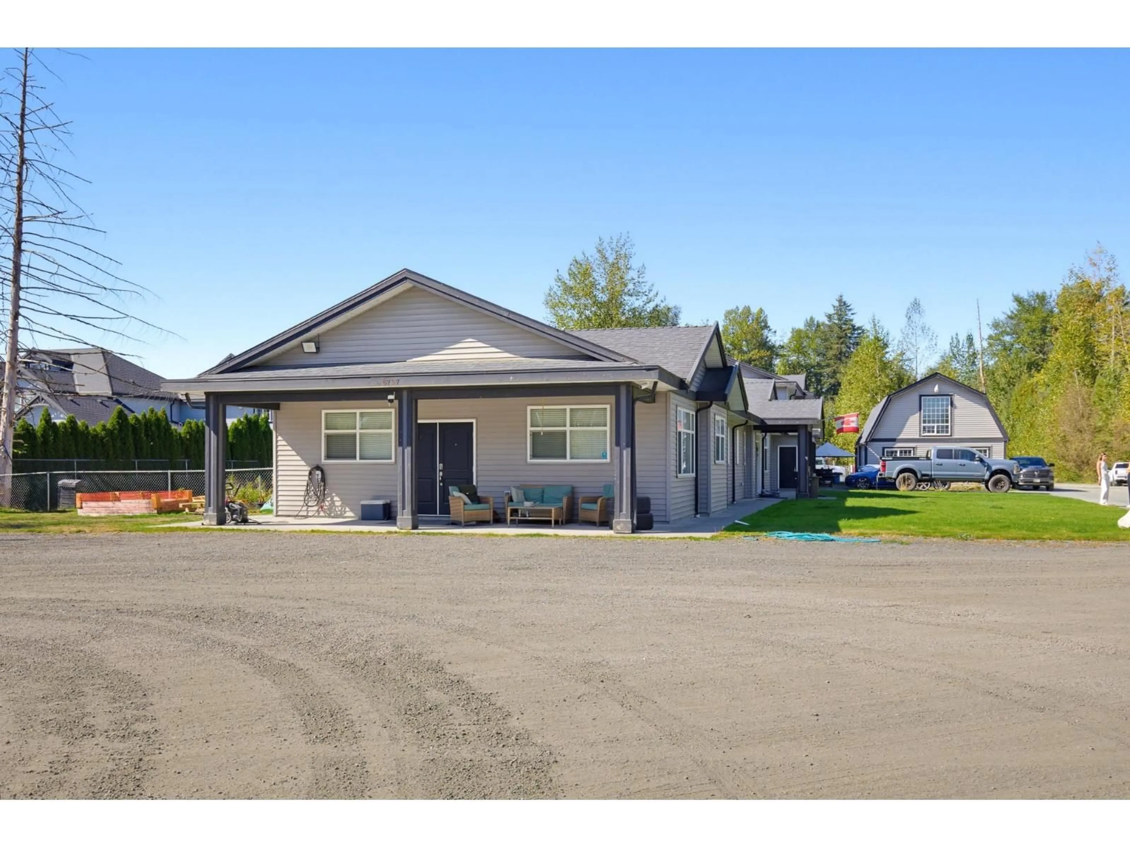 Home with vinyl exterior material, street for 5737 264TH ST STREET, Langley British Columbia V4W1K7