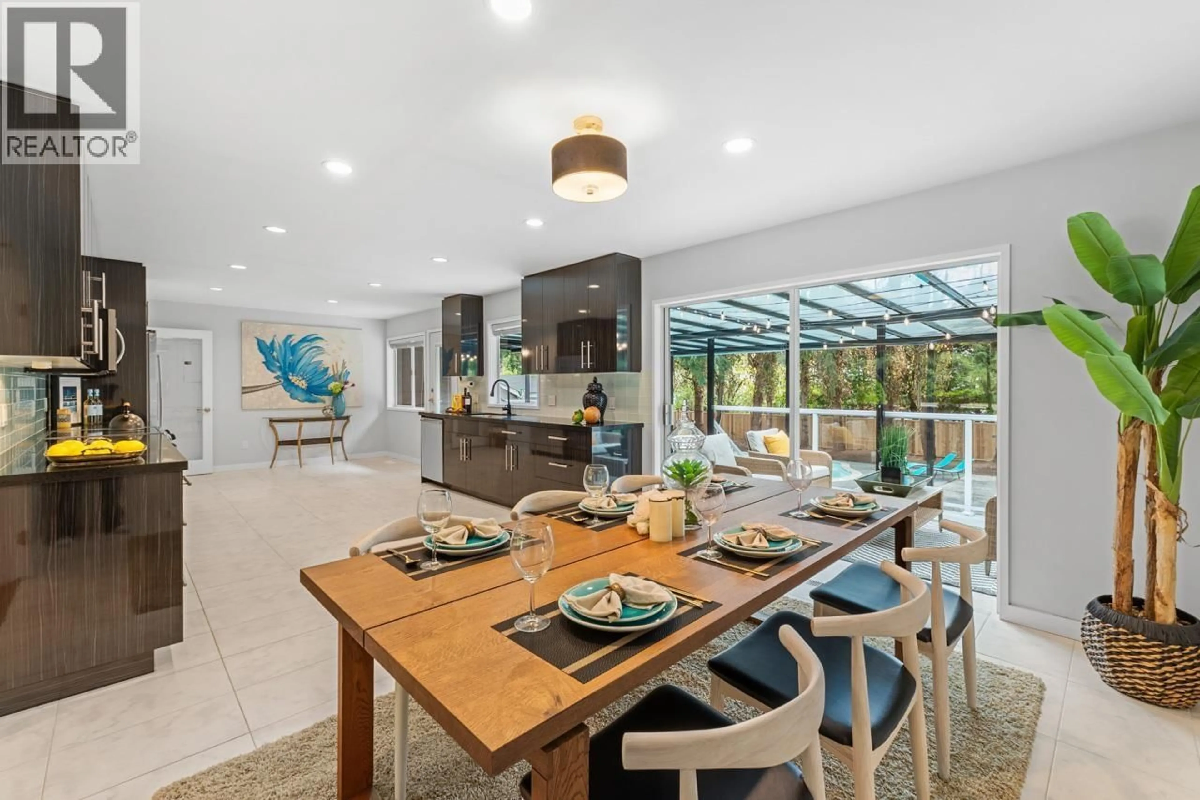 Open concept kitchen, ceramic/tile floor for 5670 KULLAHUN DRIVE, Vancouver British Columbia V6N2E5