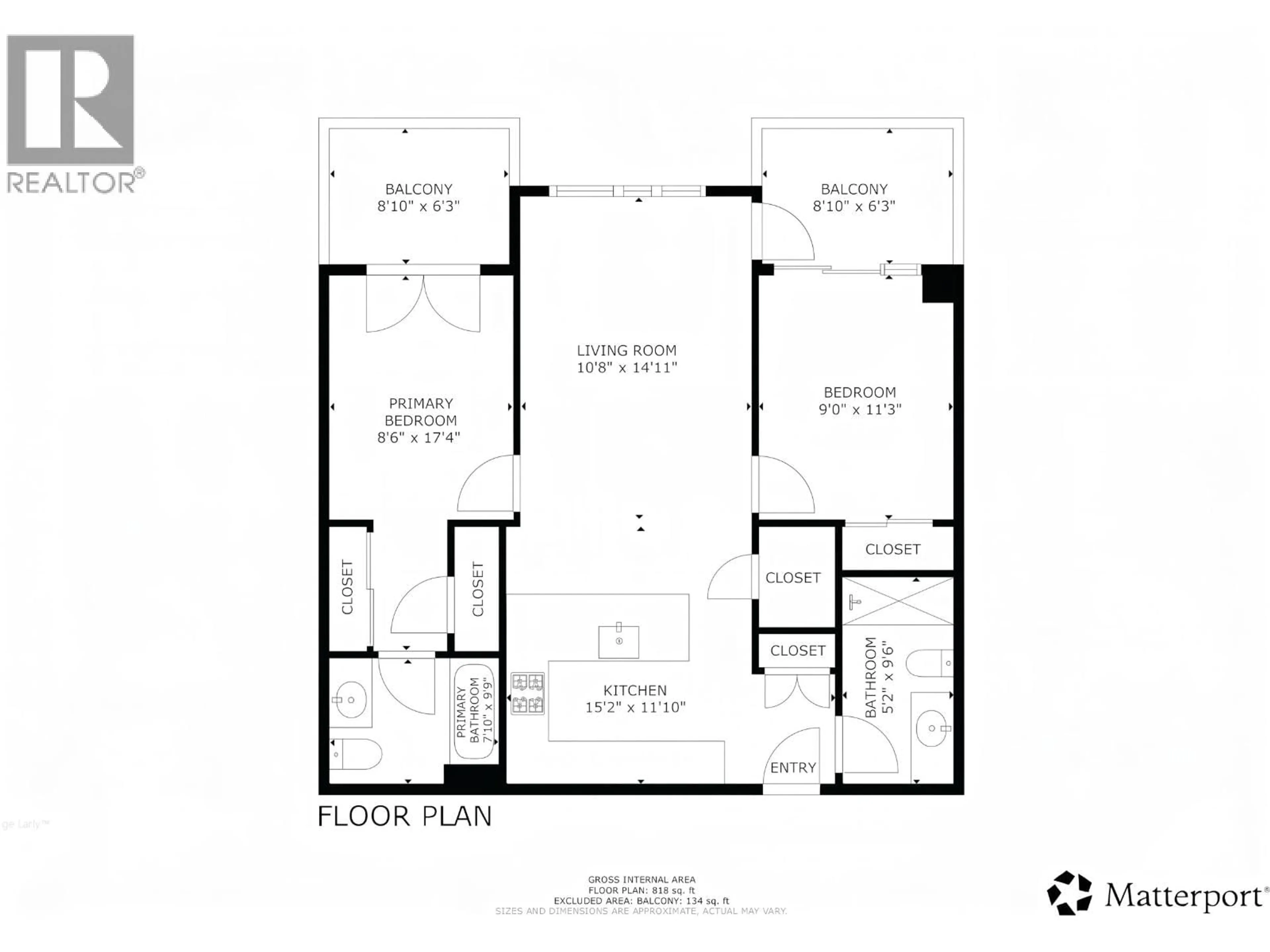 Floor plan for 607 - 3280 CORVETTE WAY, Richmond British Columbia V6X0T9