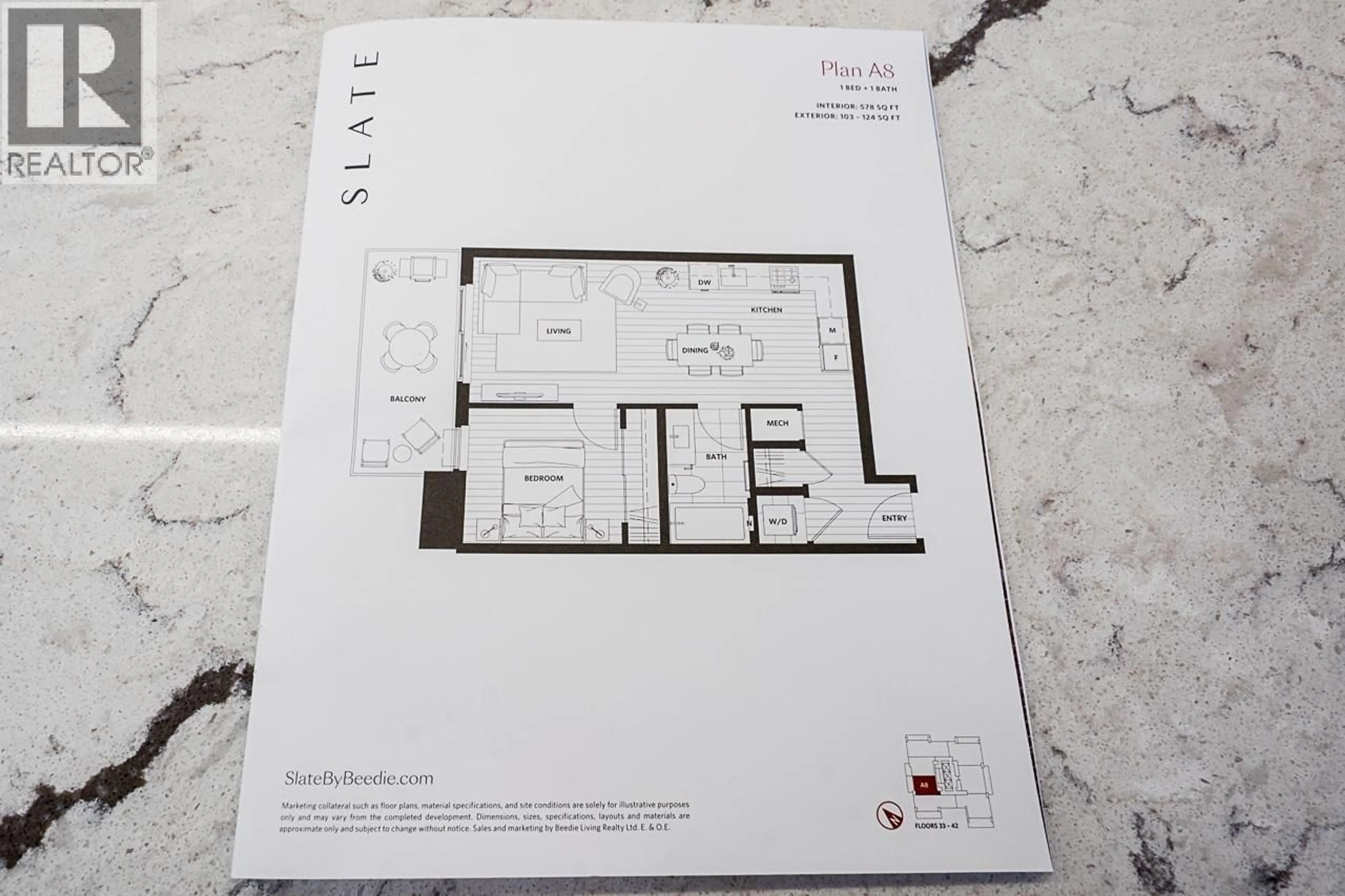 Floor plan for 3807 - 2135 SPRINGER AVENUE, Burnaby British Columbia V5B0C1
