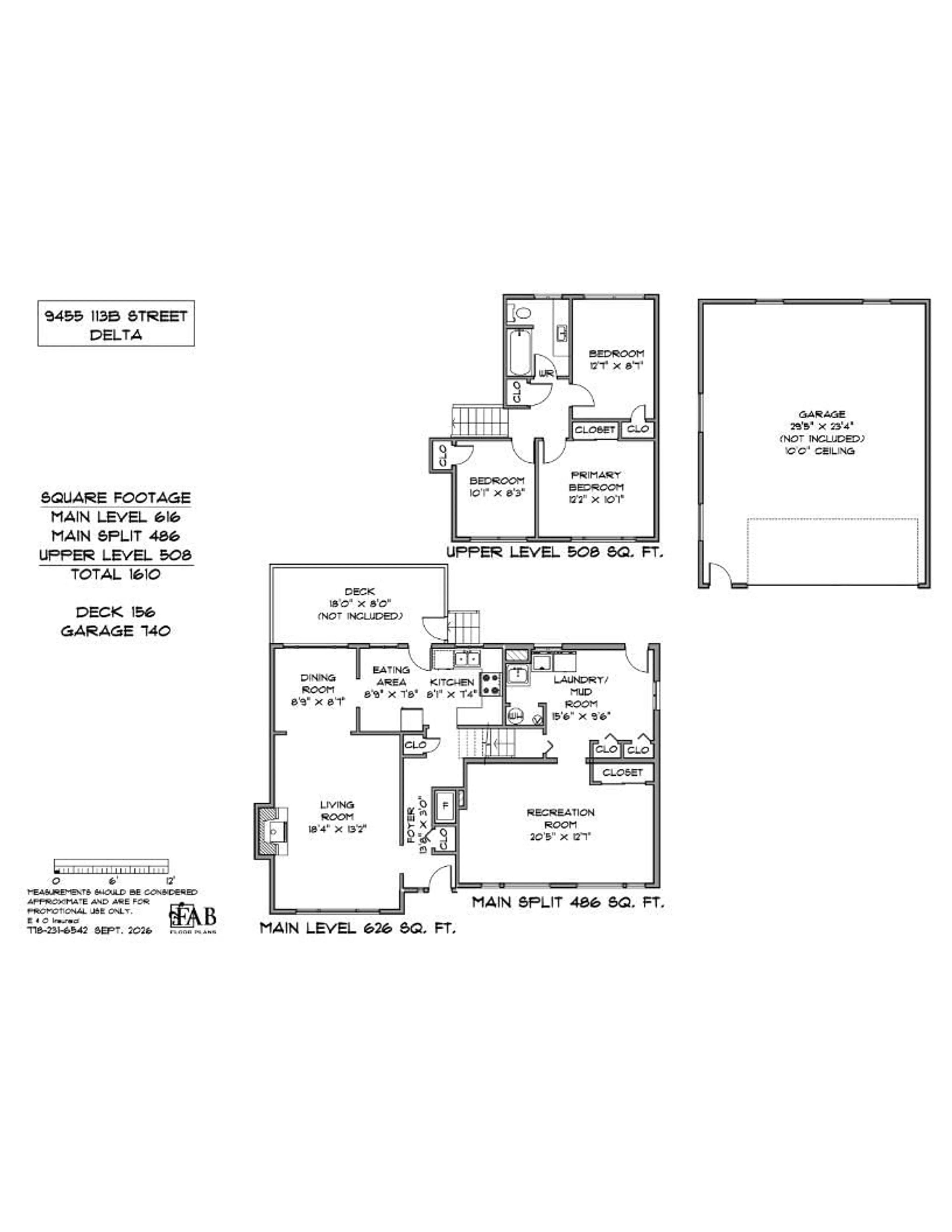 Floor plan for 9455 113B STREET, Delta British Columbia V4C5G6