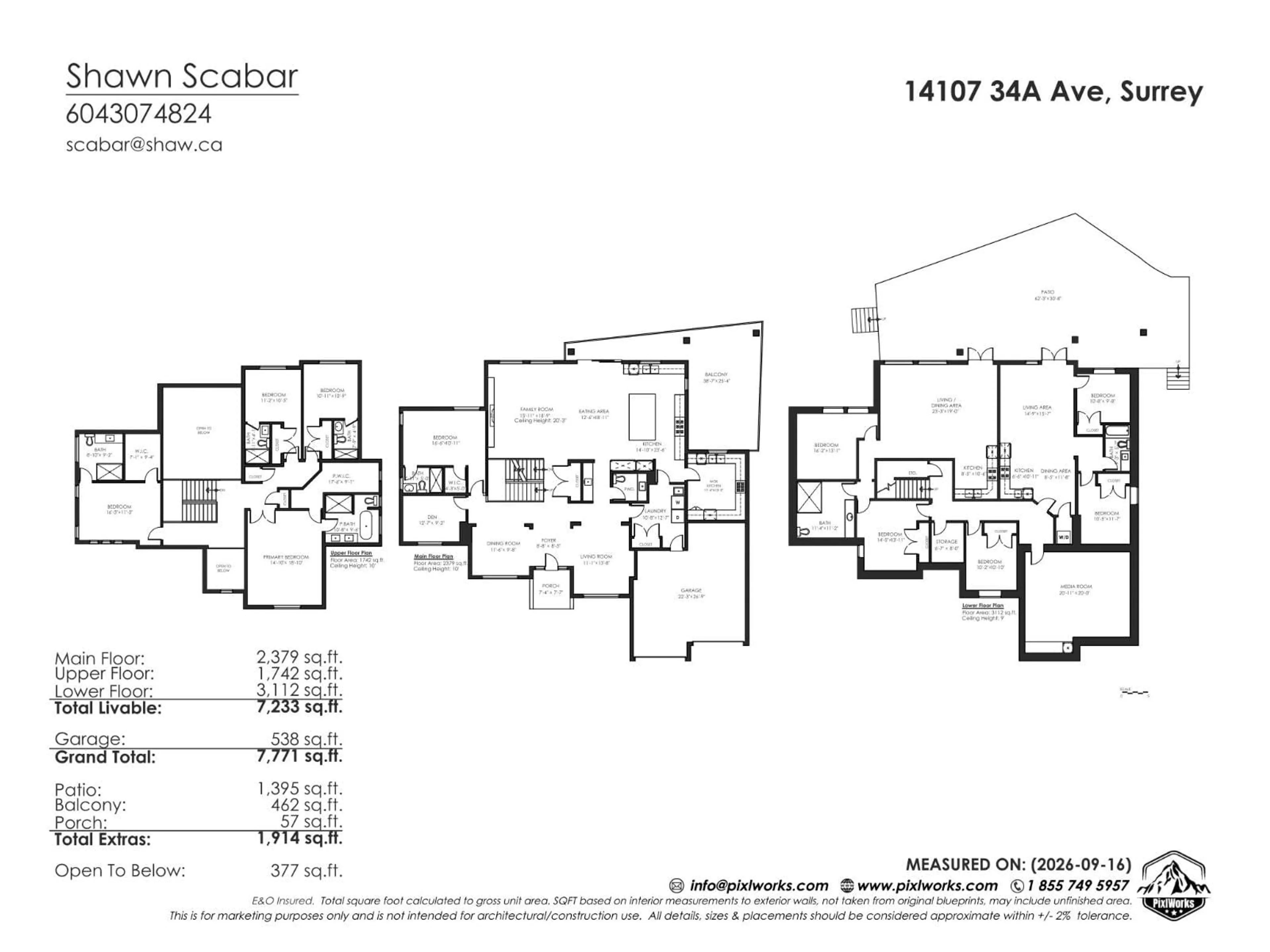 Floor plan for 14107 34A AVENUE, Surrey British Columbia V4P0A8