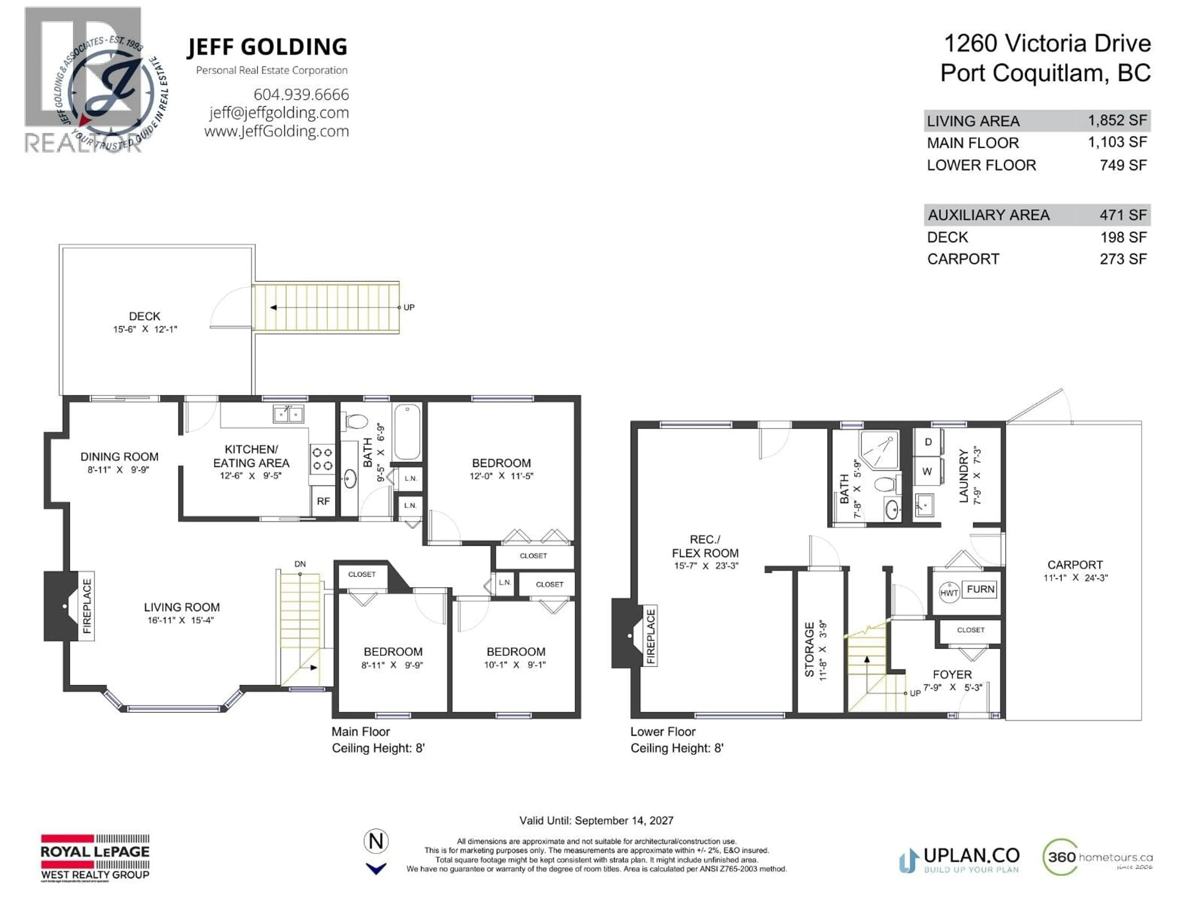 Floor plan for 1260 VICTORIA DRIVE, Port Coquitlam British Columbia V3B2T9