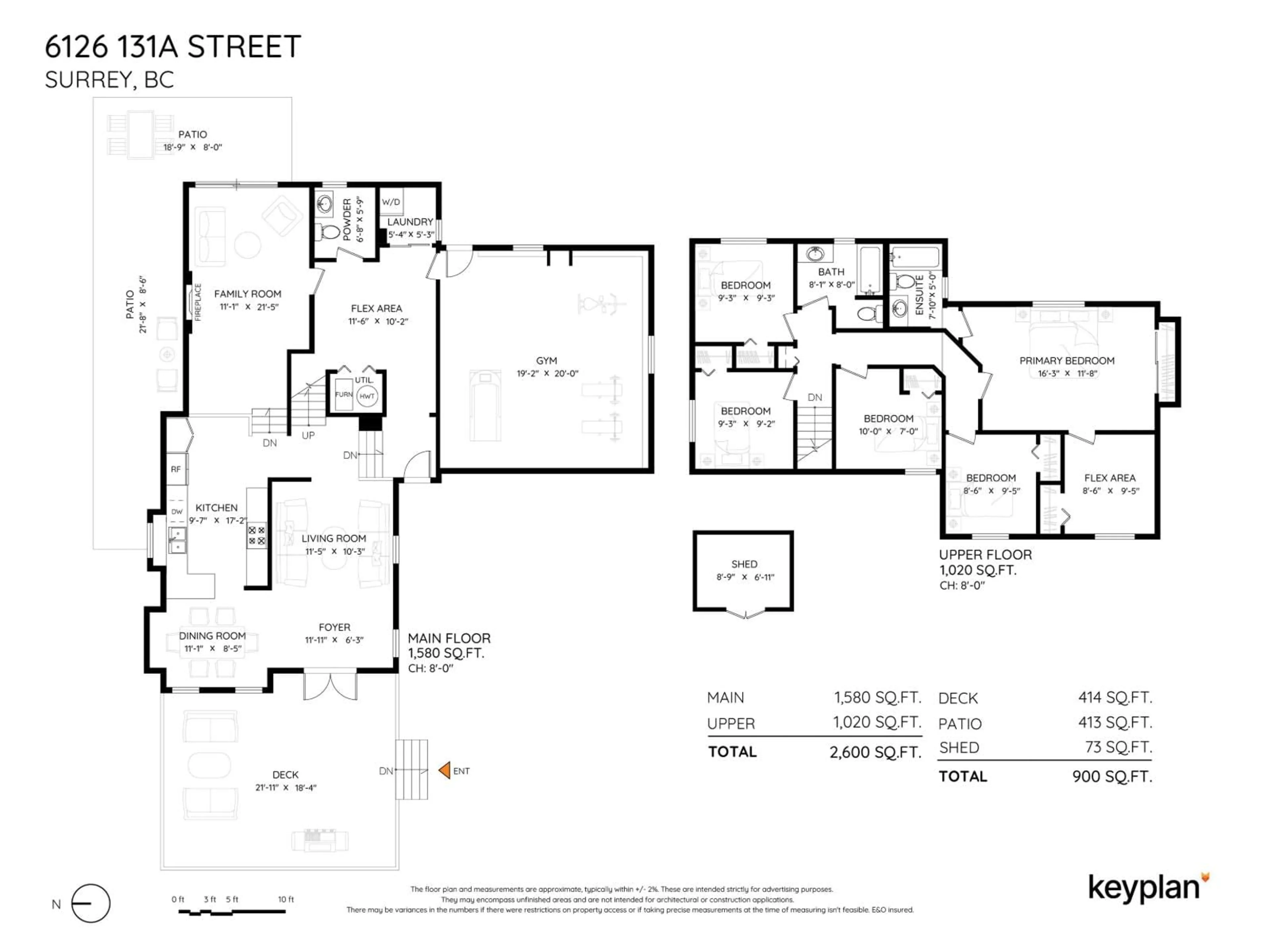 Floor plan for 6126 131A STREET, Surrey British Columbia V3X1P8