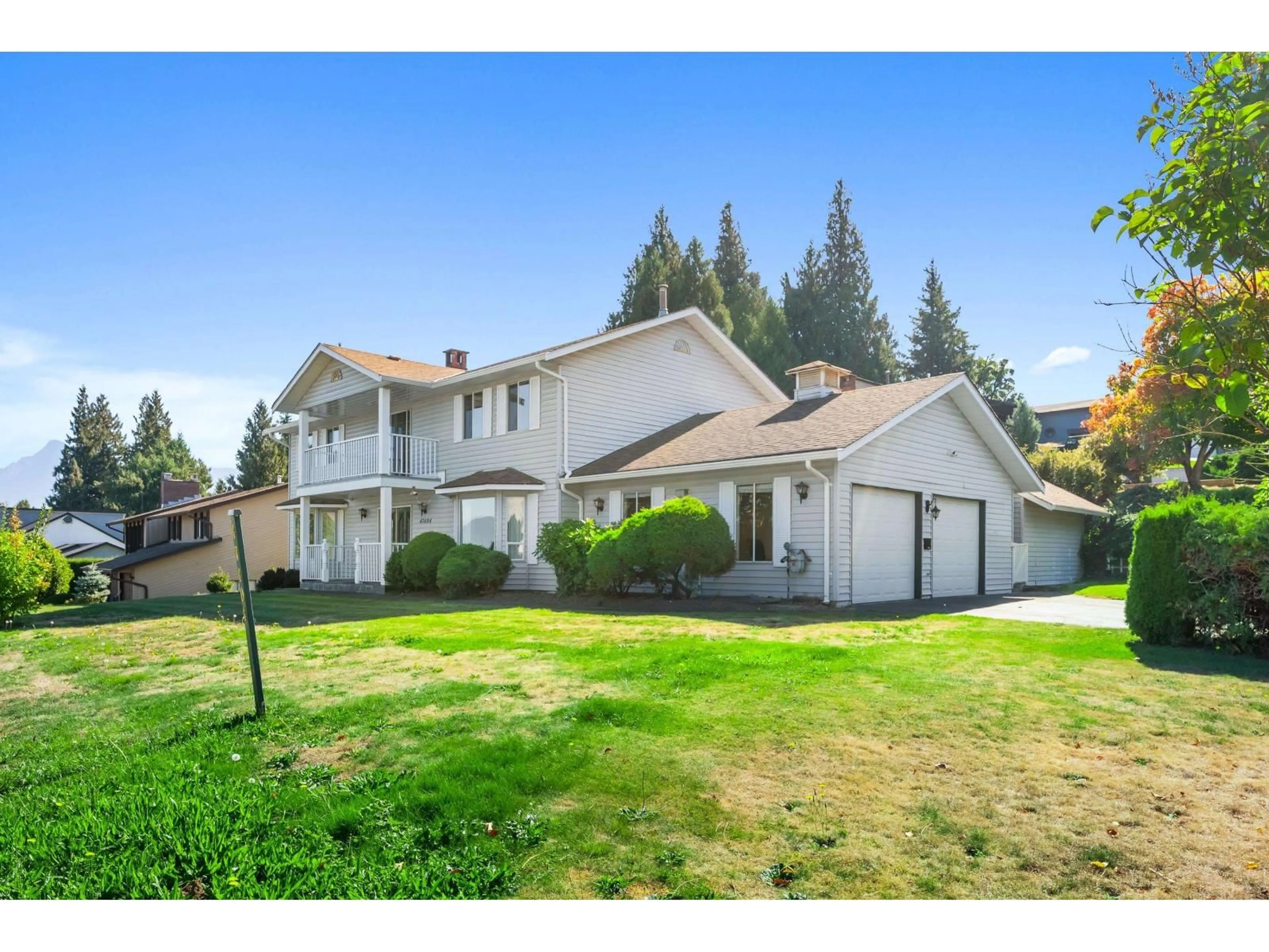 A pic from outside/outdoor area/front of a property/back of a property/a pic from drone, unknown for 47404 SWALLOW CRESCENT, Chilliwack British Columbia V2P7R2