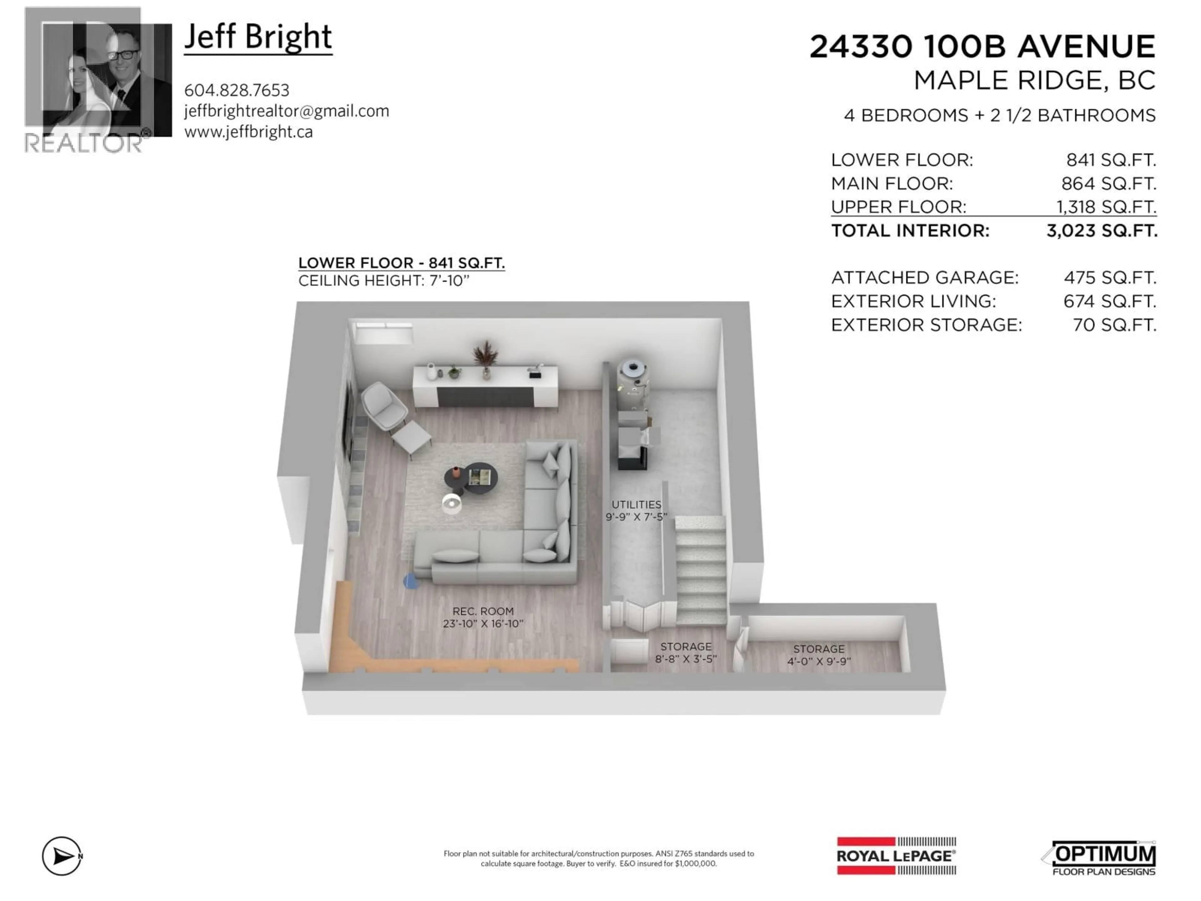 Floor plan for 24330 100B AVENUE, Maple Ridge British Columbia V2W1X3
