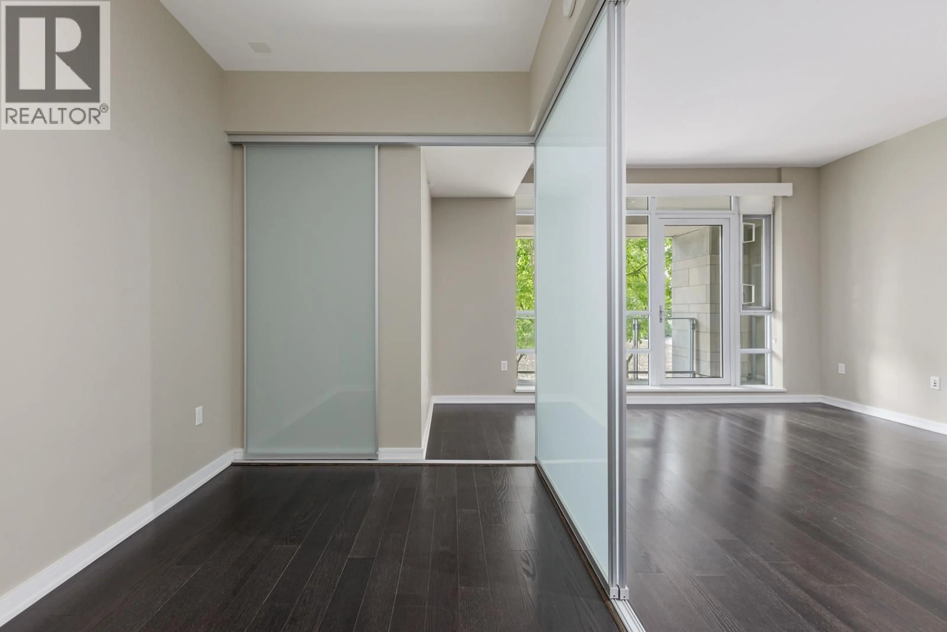 Contemporary kitchen, wood/laminate floor for 209 - 1616 COLUMBIA STREET, Vancouver British Columbia V5Y0B7