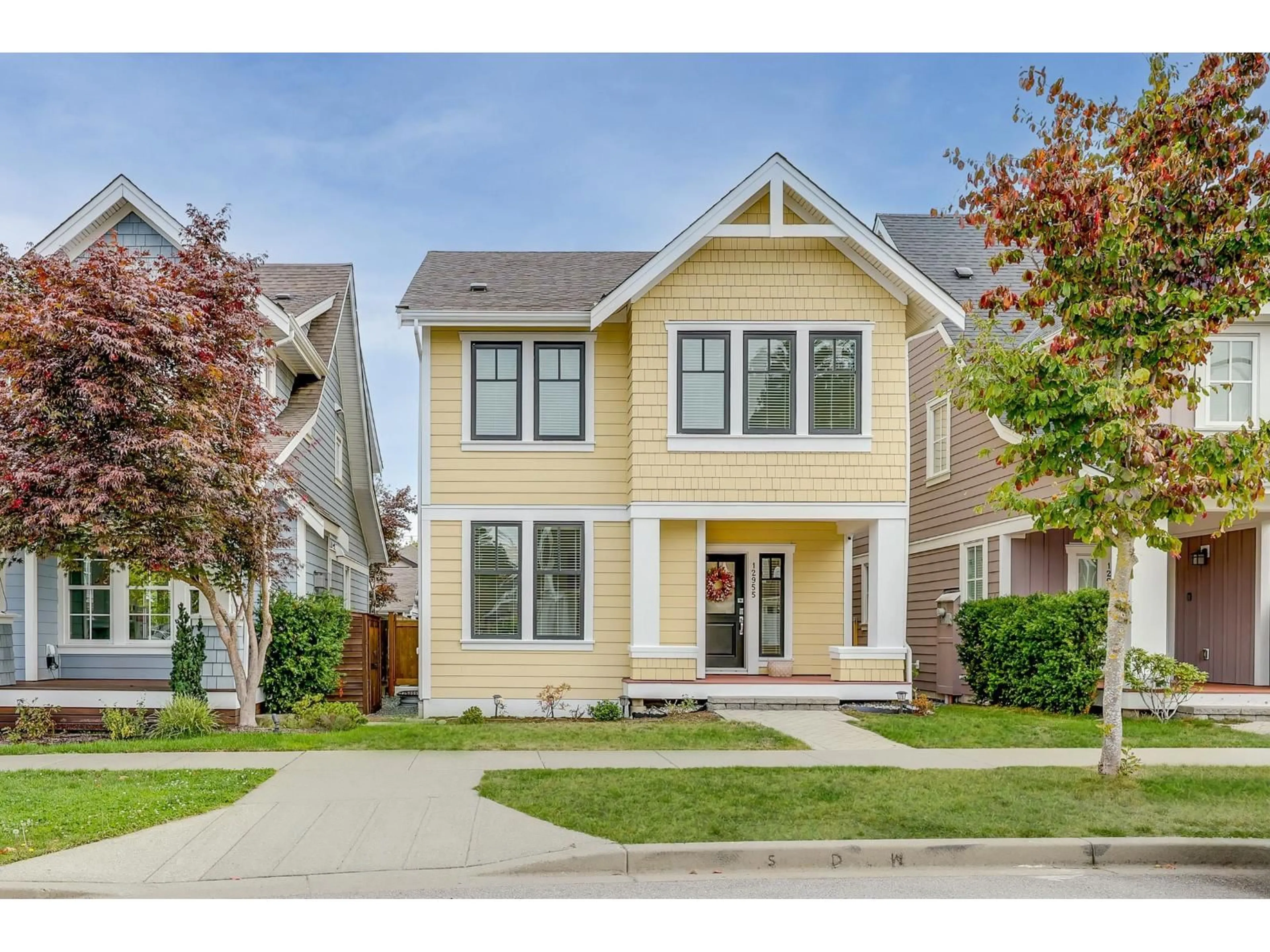 Home with vinyl exterior material, street for 12955 15A AVENUE, Surrey British Columbia V4A0B7