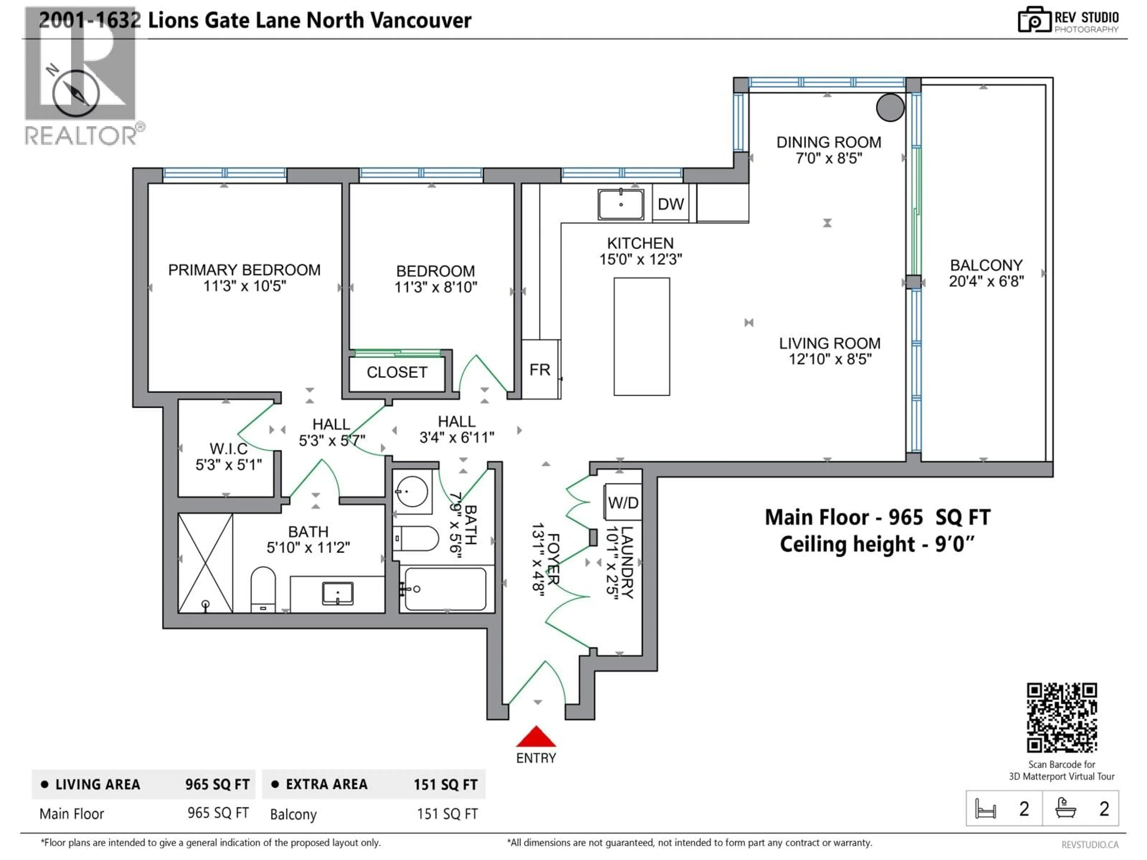 Floor plan for 2001 - 1632 LIONS GATE LANE, North Vancouver British Columbia V7P0E2