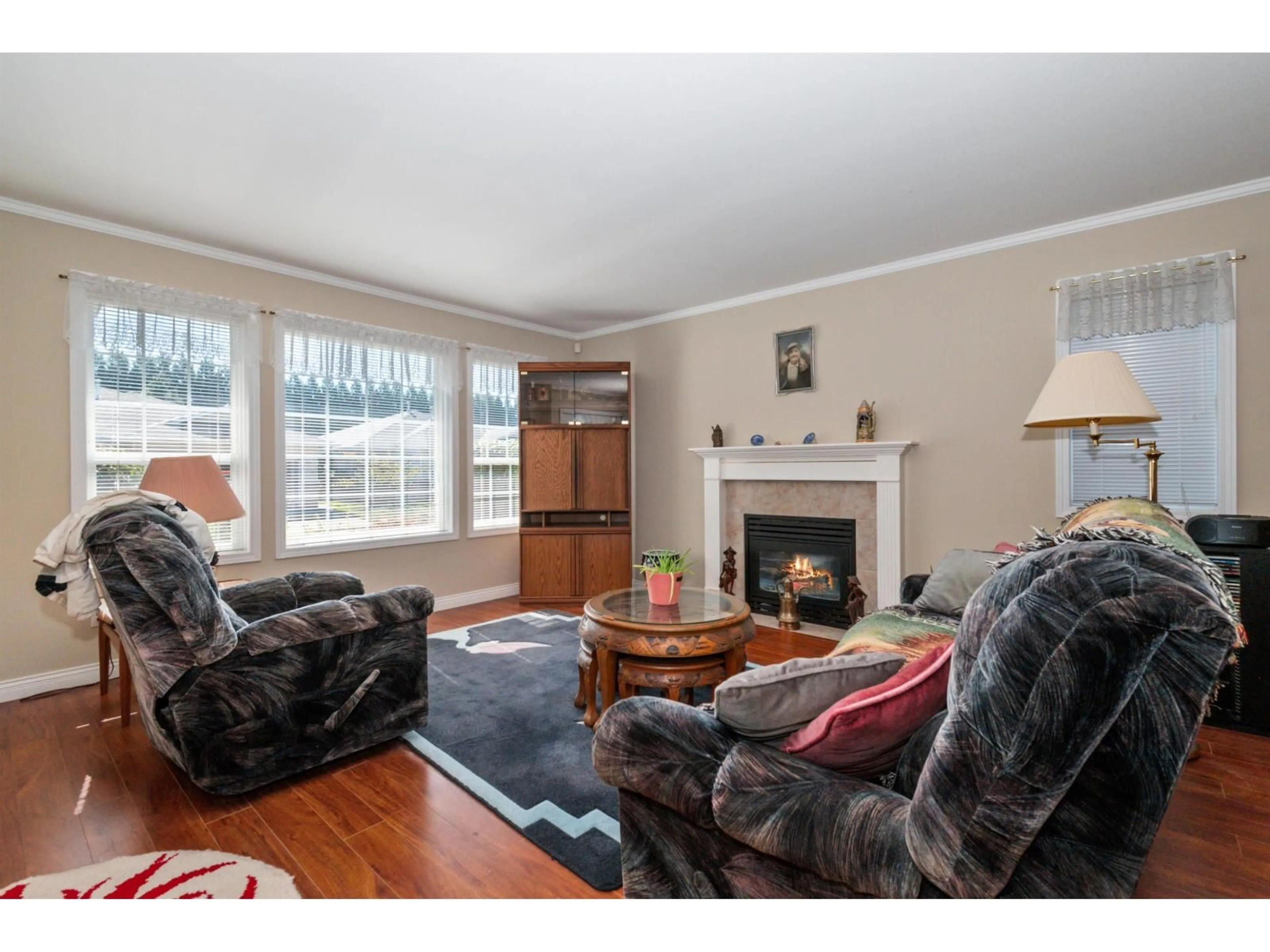 Living room with furniture, wood/laminate floor for 43 - 7292 ELM ROAD, Agassiz British Columbia V0M1A2