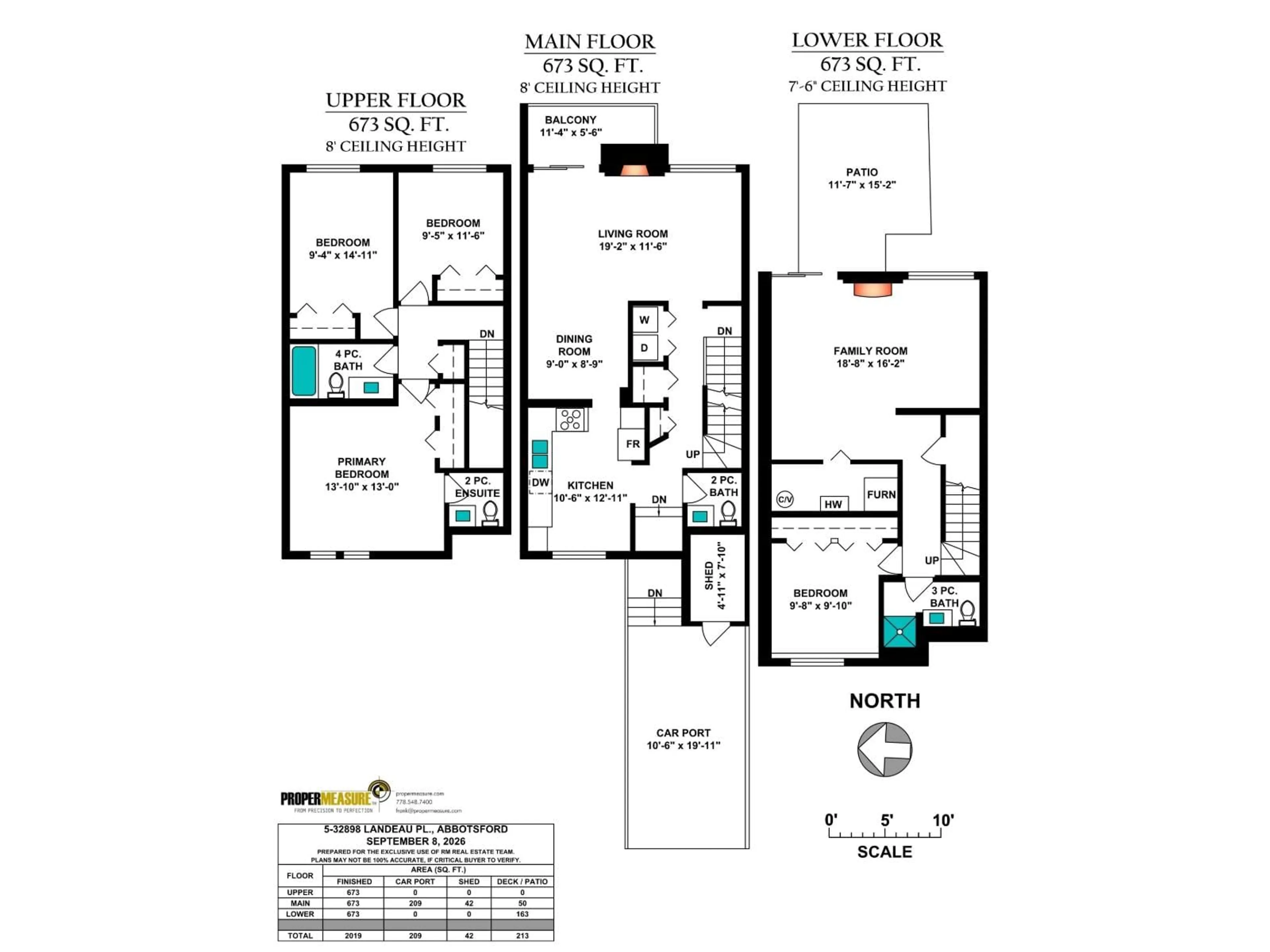 Floor plan for 5 - 32858 LANDEAU PLACE, Abbotsford British Columbia V2S5X9
