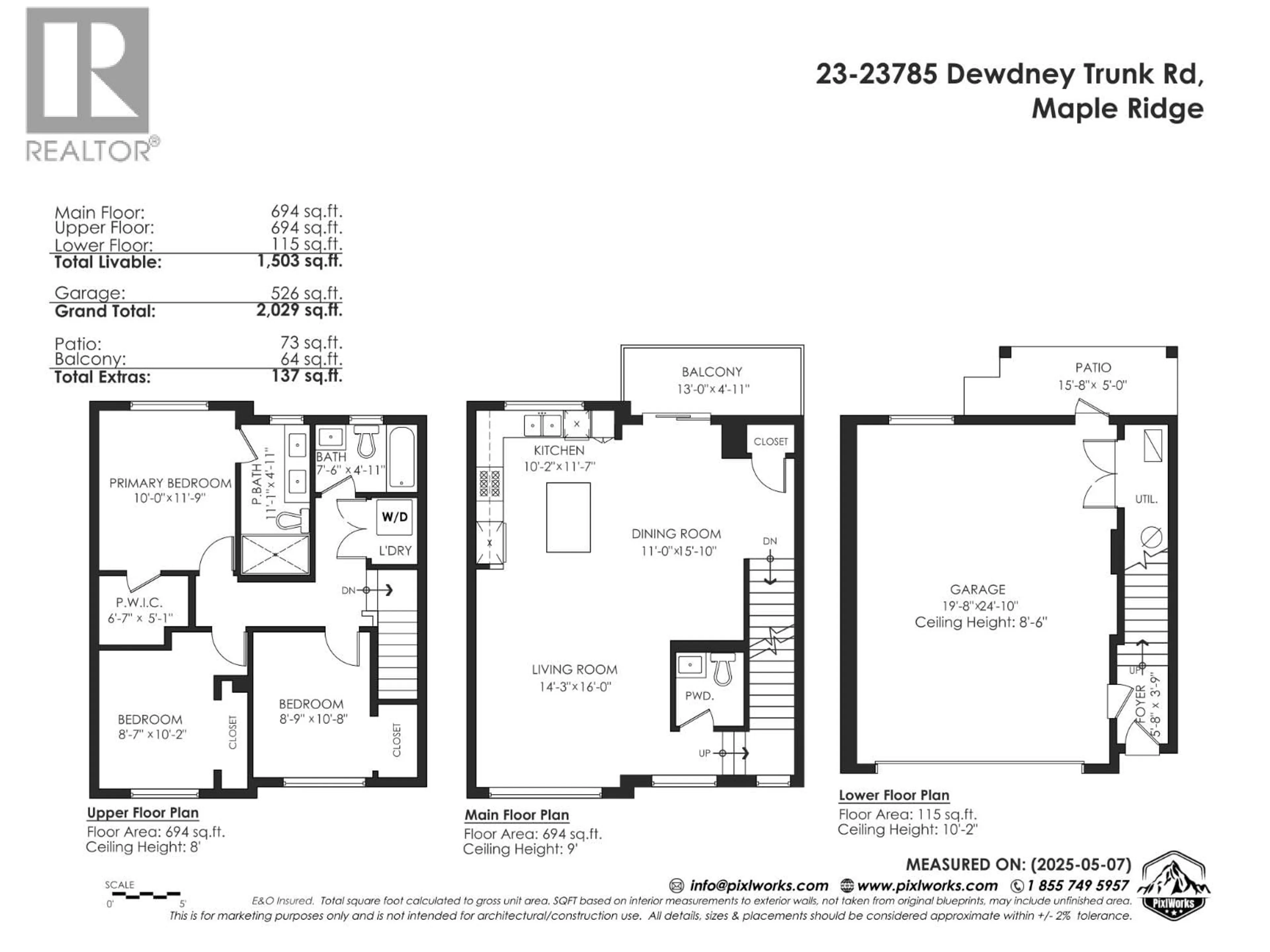 Floor plan for 23 - 23785 DEWDNEY TRUNK ROAD, Maple Ridge British Columbia V4R0H8