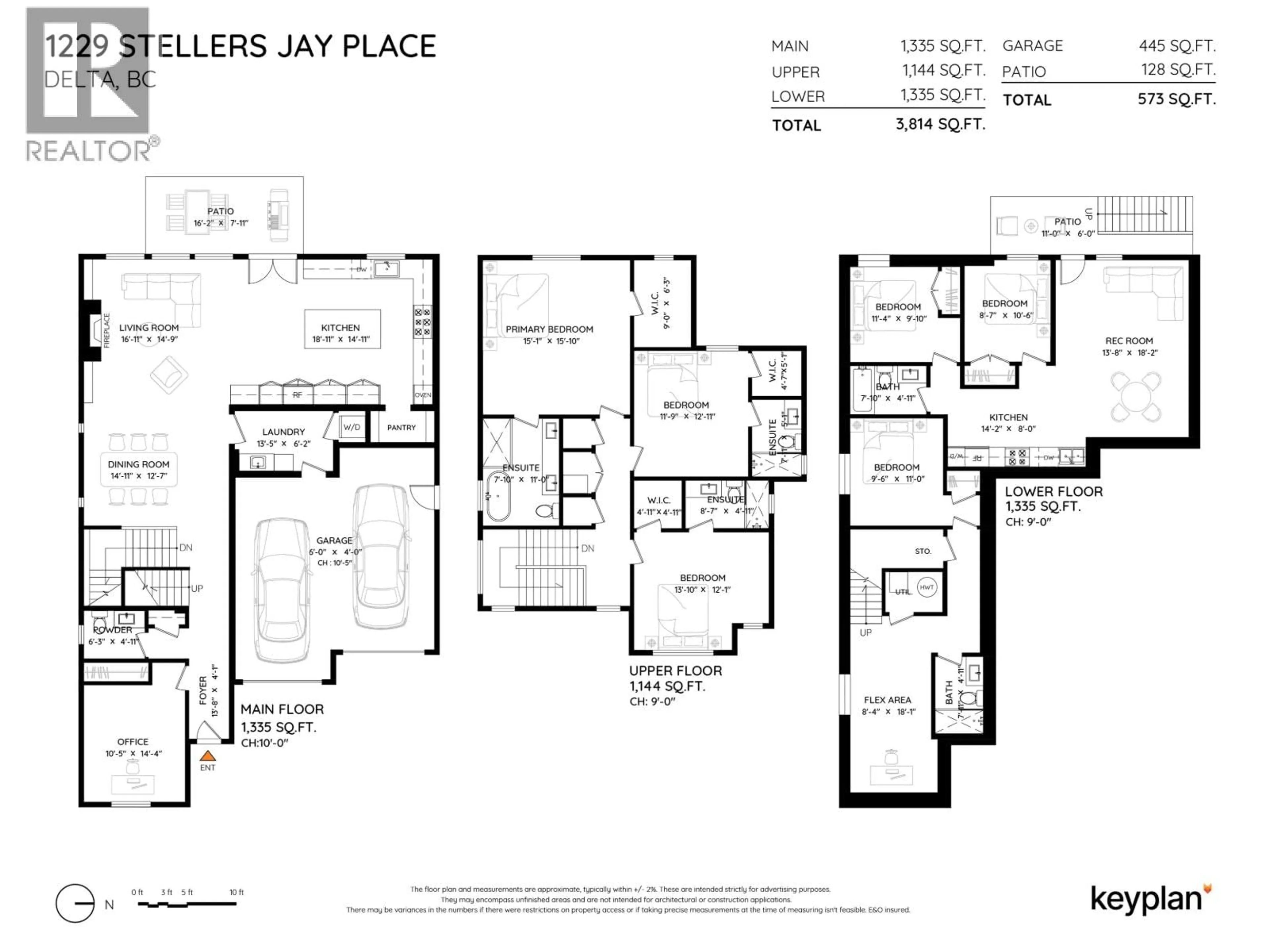 Floor plan for 1229 STELLERS JAY PLACE, Tsawwassen British Columbia V4M0H3