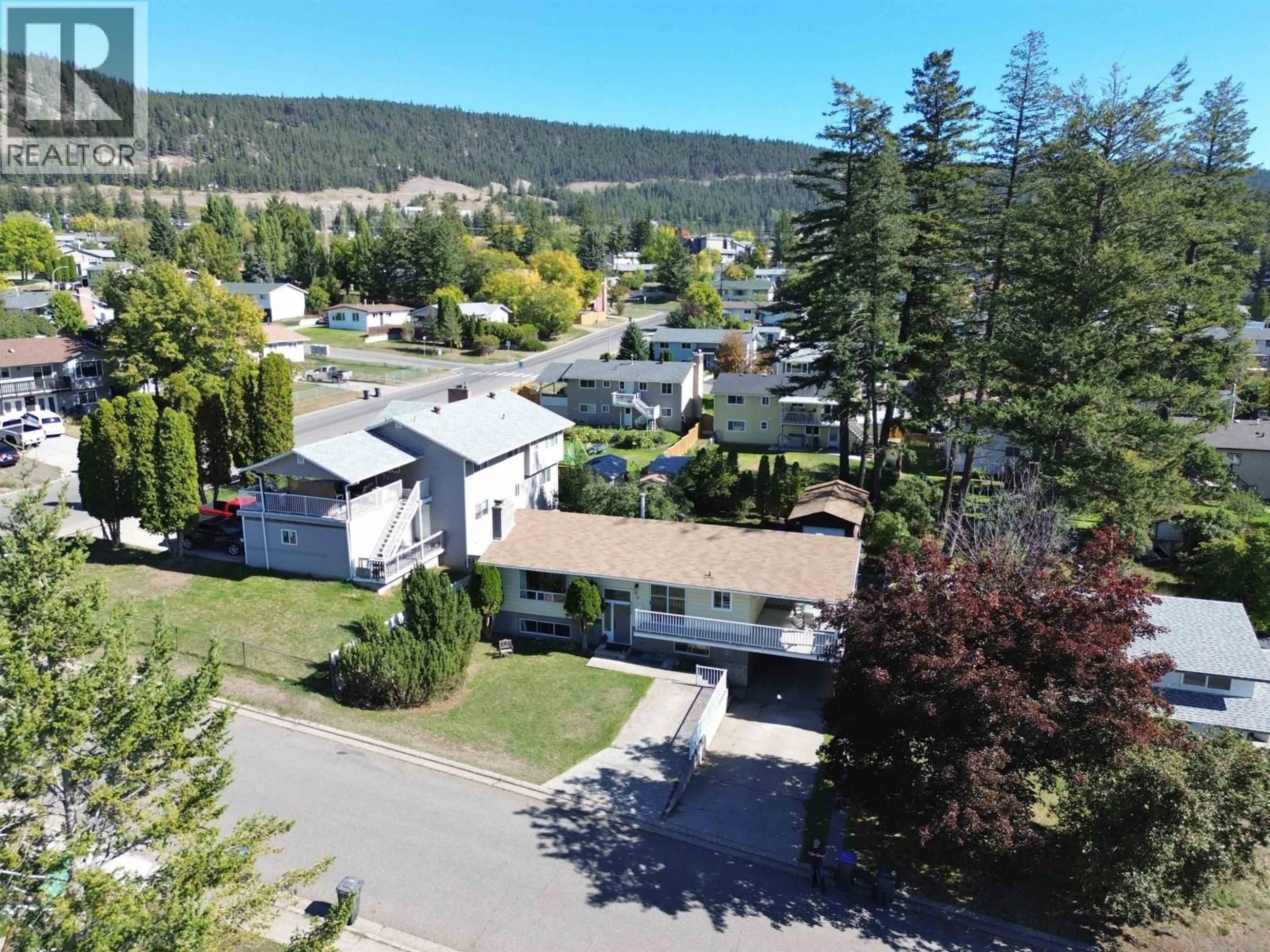A pic from outside/outdoor area/front of a property/back of a property/a pic from drone, mountain view for 460 DODWELL STREET, Williams Lake British Columbia V2G3Z9