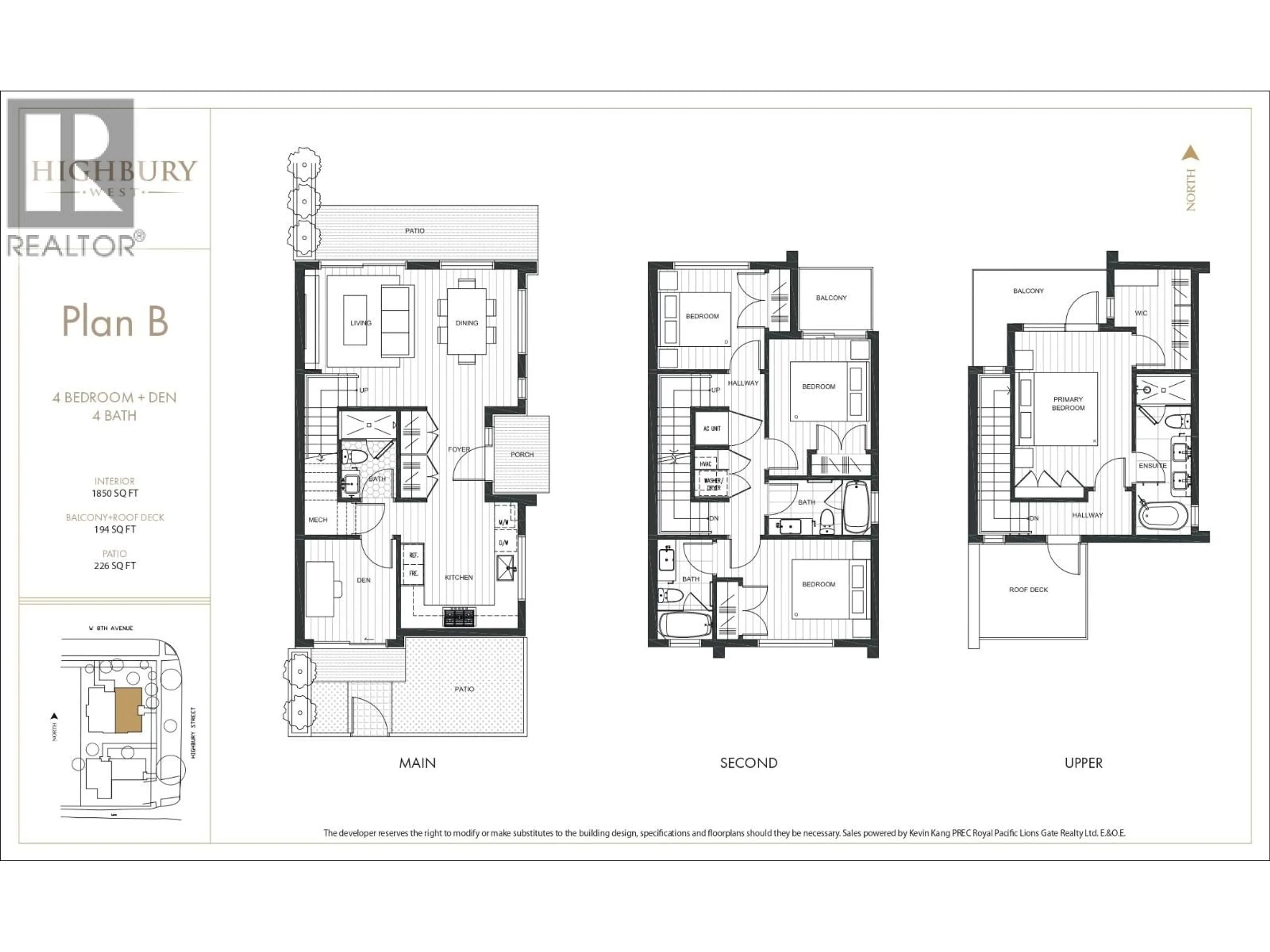Floor plan for 2415 HIGHBURY ST, Vancouver British Columbia V6R2C3