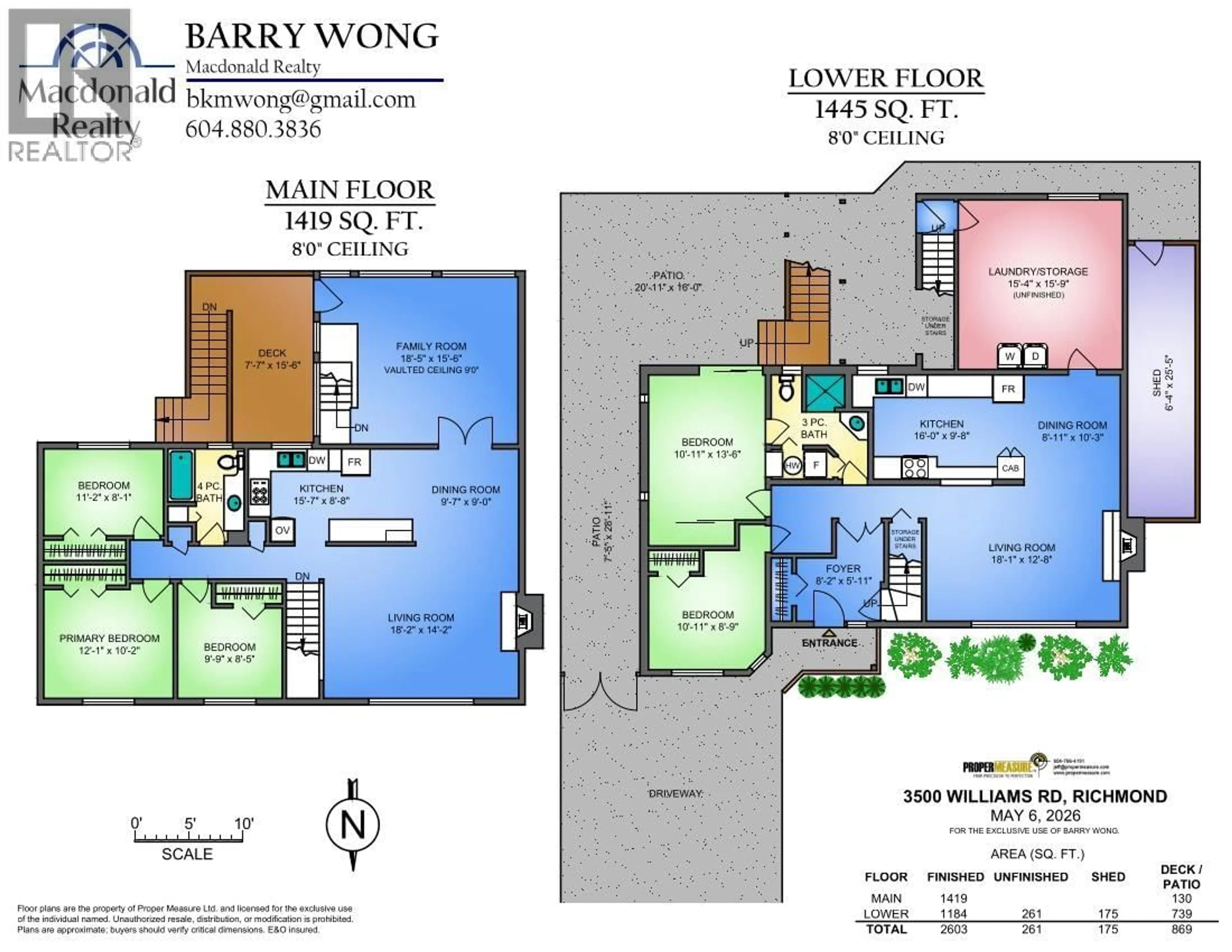 Floor plan for 3500 WILLIAMS ROAD, Richmond British Columbia V7E1J2