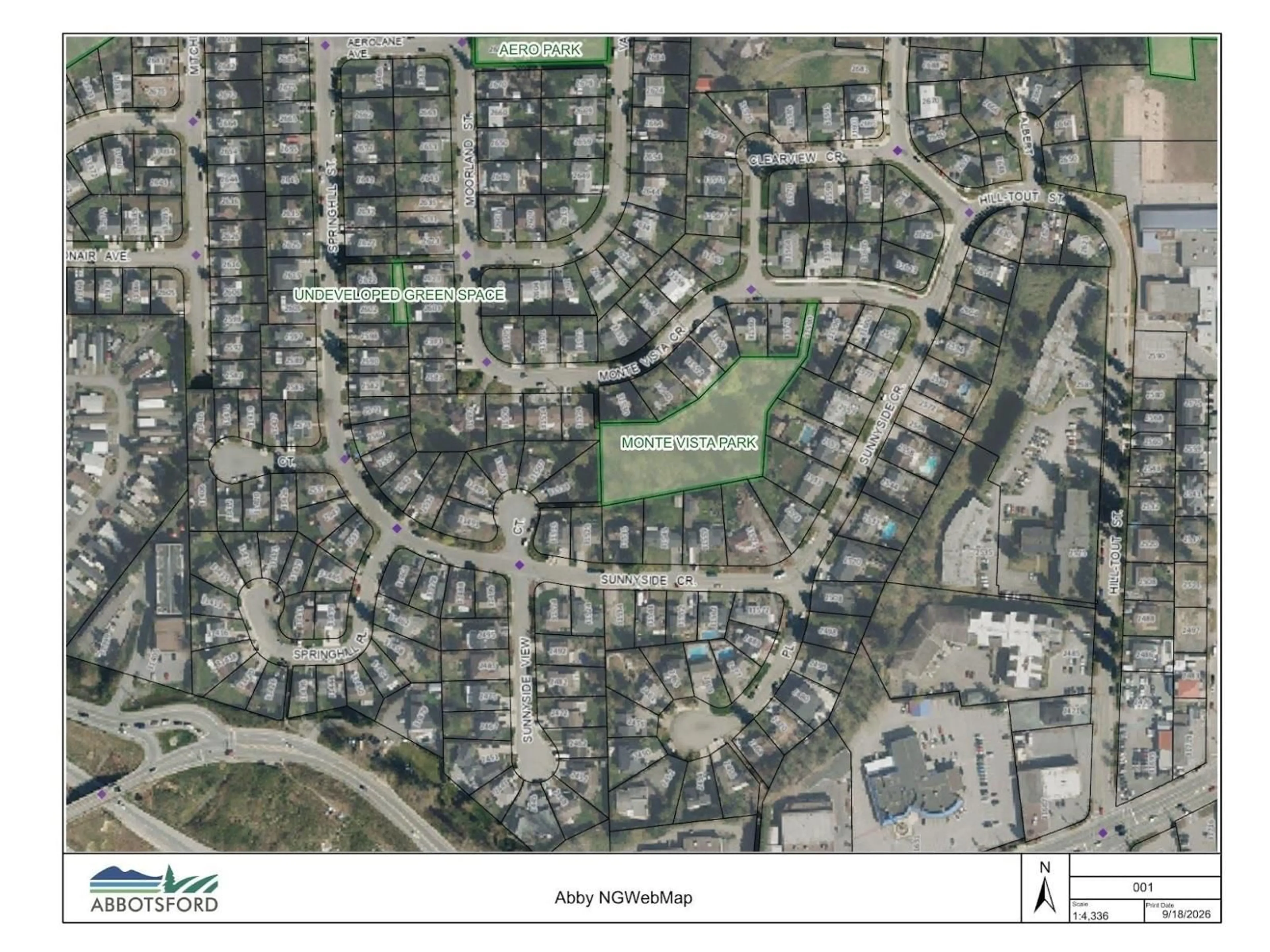 Picture of a map for 31506 MONTE VISTA CRESCENT, Abbotsford British Columbia V2T1Y7